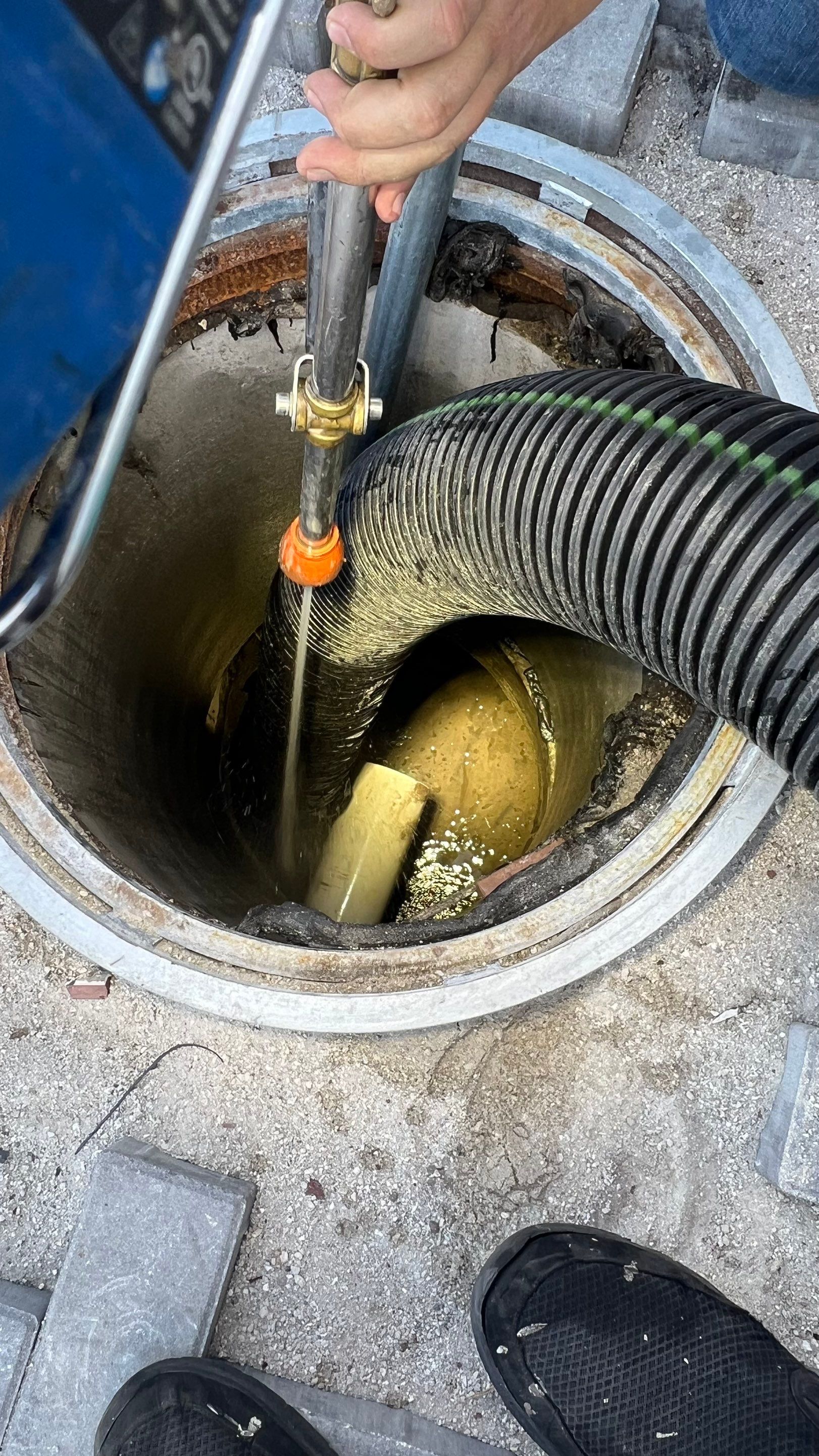 New Carwash Collection Tank Cleaning by APS Power & Water