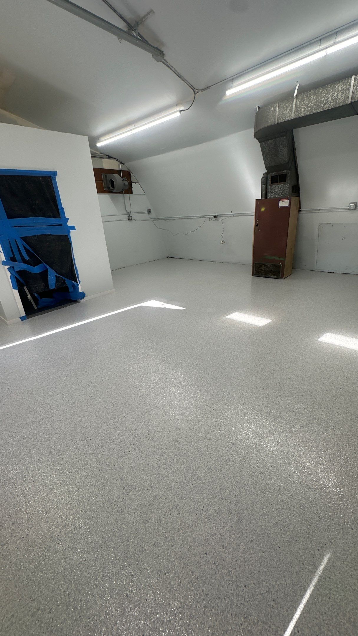 Commercial Floor Transformation using Ash Hybrid by Croc Coatings, LLC