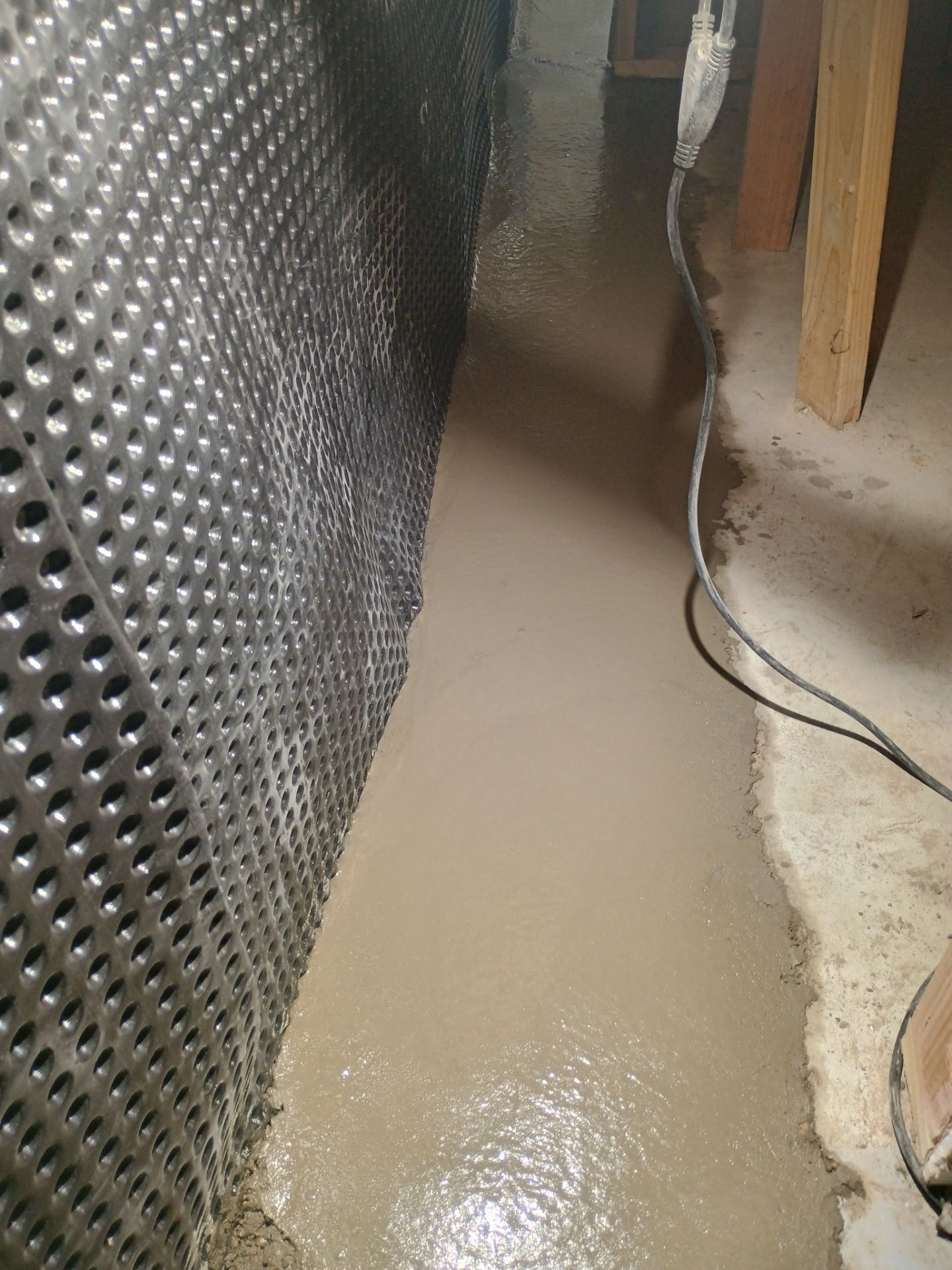 Foundation Drainage Board & French Drain in Southwest Minneapolis by Waterproofing Northeast