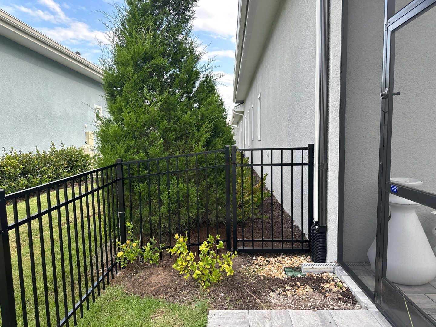 Aluminum Fence Installation using 3 Rail Aluminum Fence by Asap fence and gates, LLC