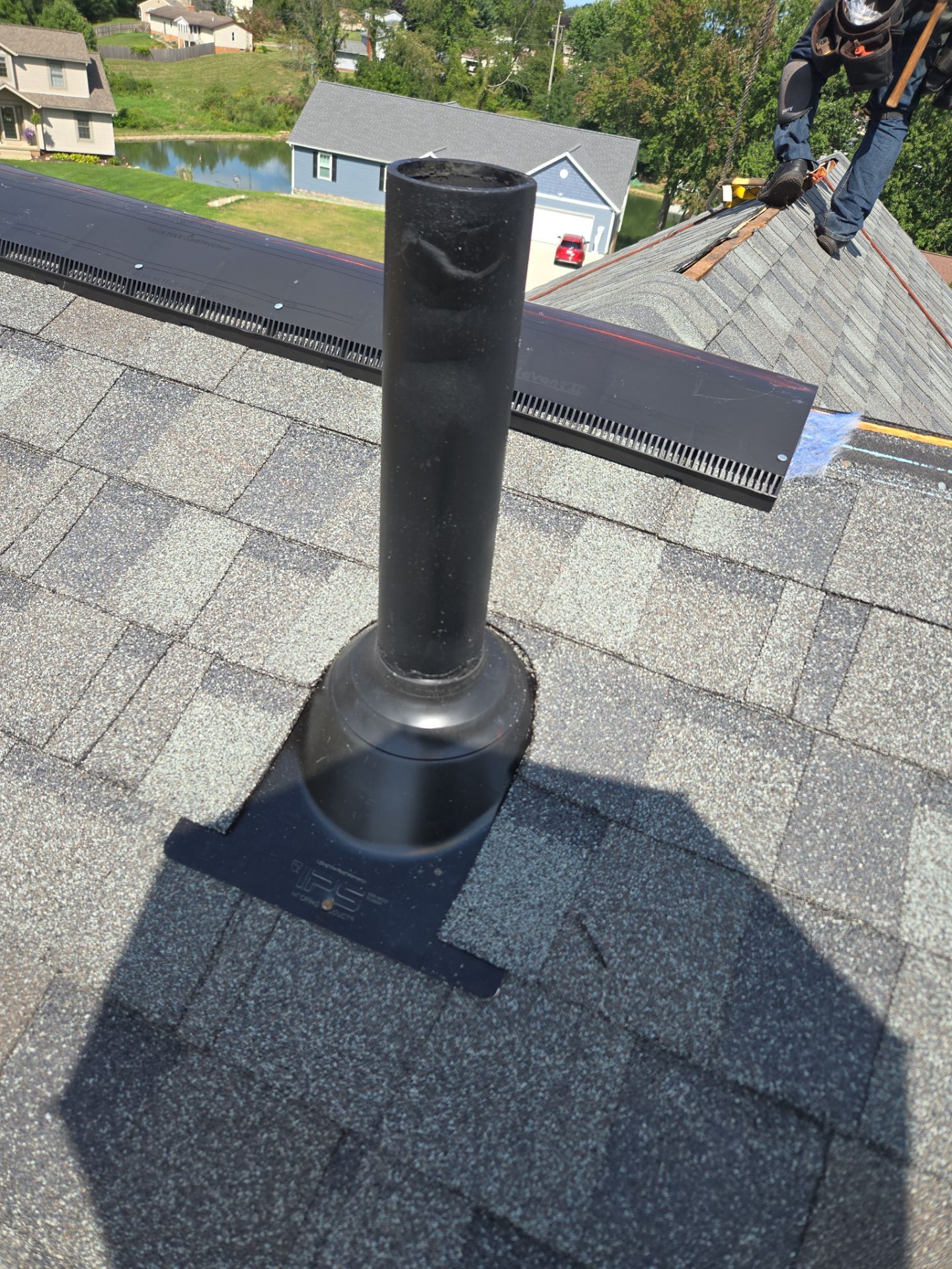 CT Landmark, Color, Georgetown Grey, Drip Edge, Black by Eagle Eye Roofing