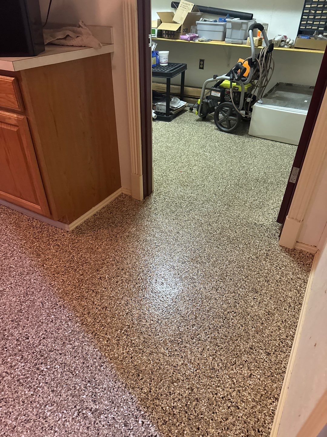 Garage Project in Canonsburg by Floors in a Day, Inc