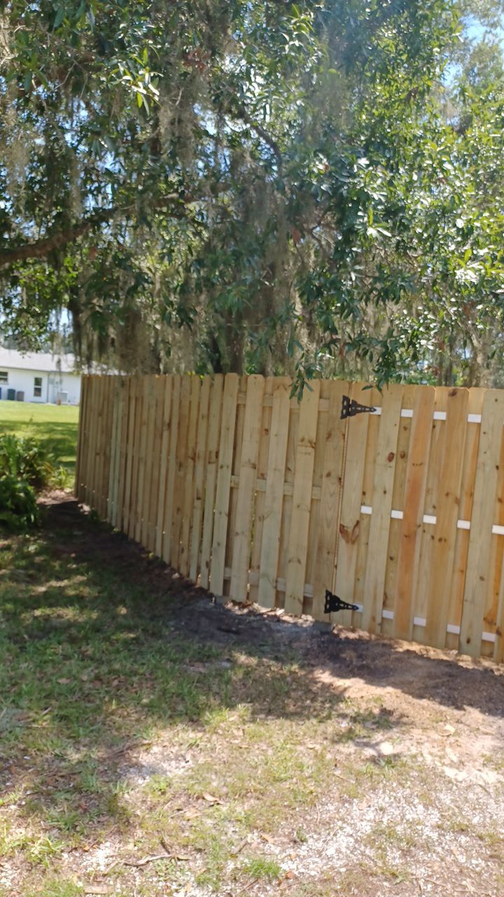 Nokomis, FL 6ft. Tall Treated Wood Shadowbox  by Asap fence and gates, LLC