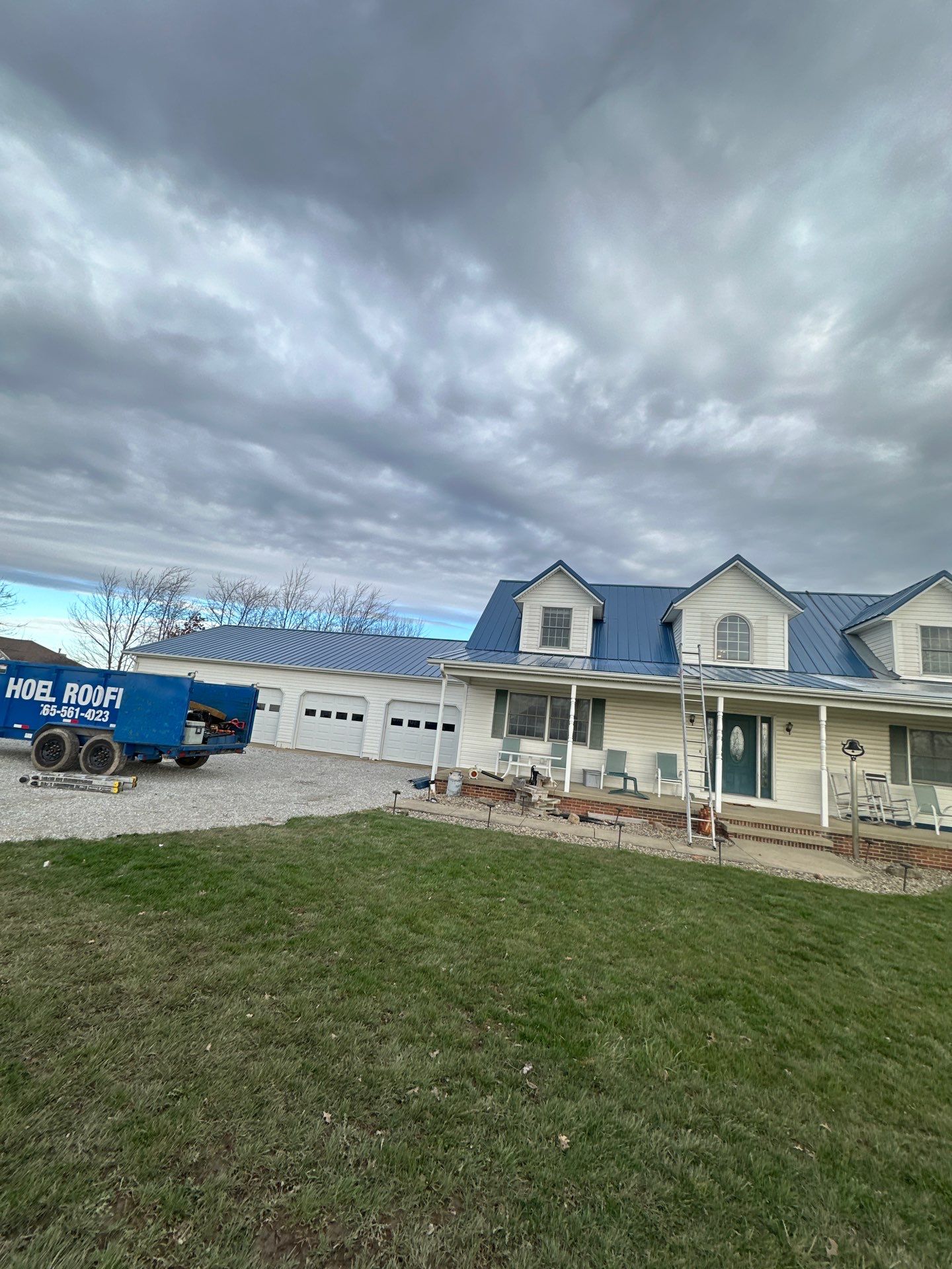 M Panel Metal Roofing - Gallery Blue by Hoel Roofing & Remodeling