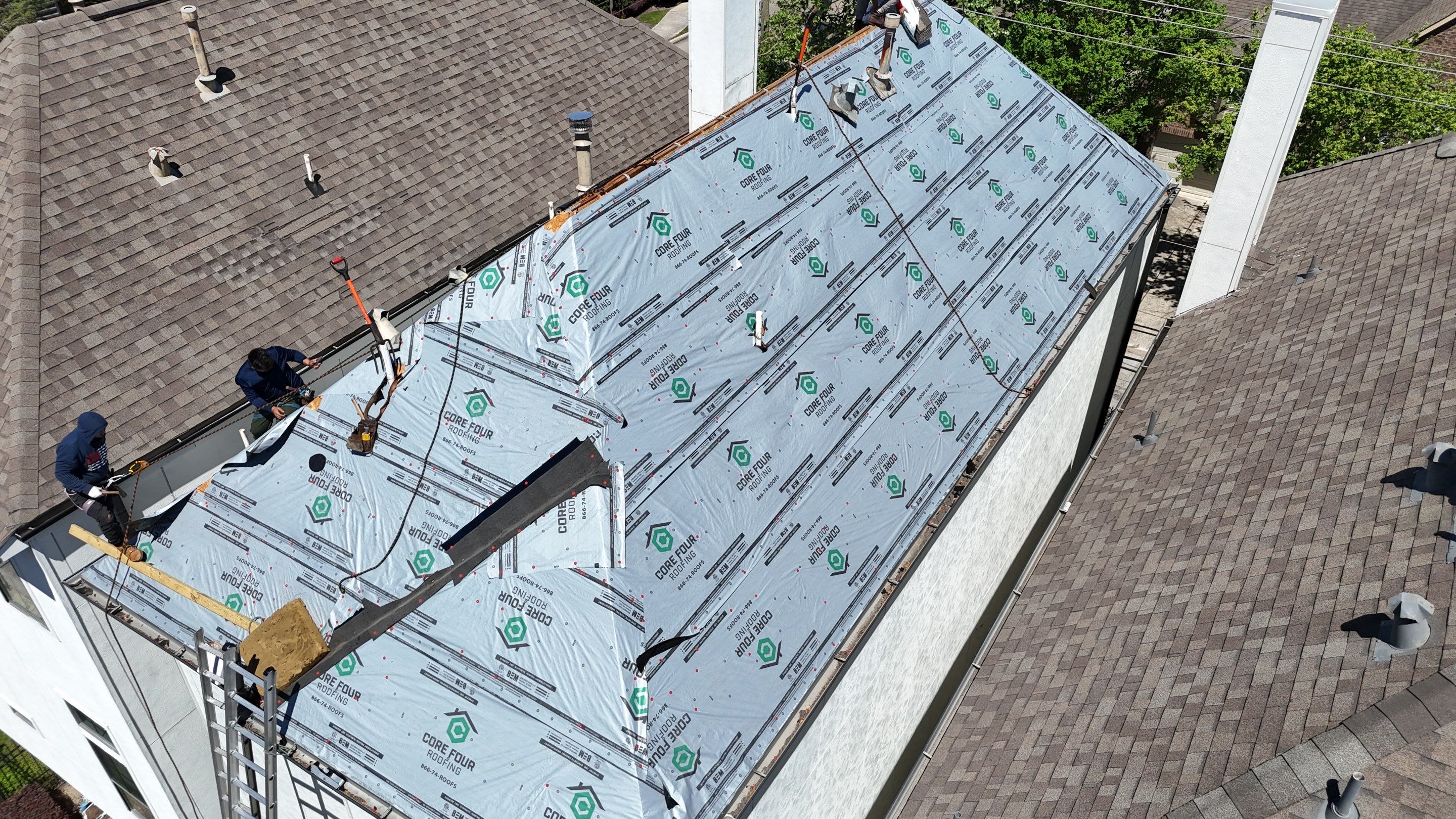 Roof Replacement using IKO Nordic in the Heights! by Core Four Roofing