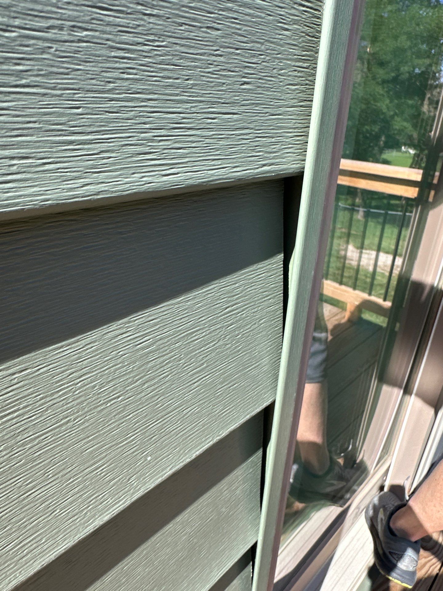 New Craneboard Siding on this Platte City, Mo home  by EEC  Windows, Siding & Roofing 