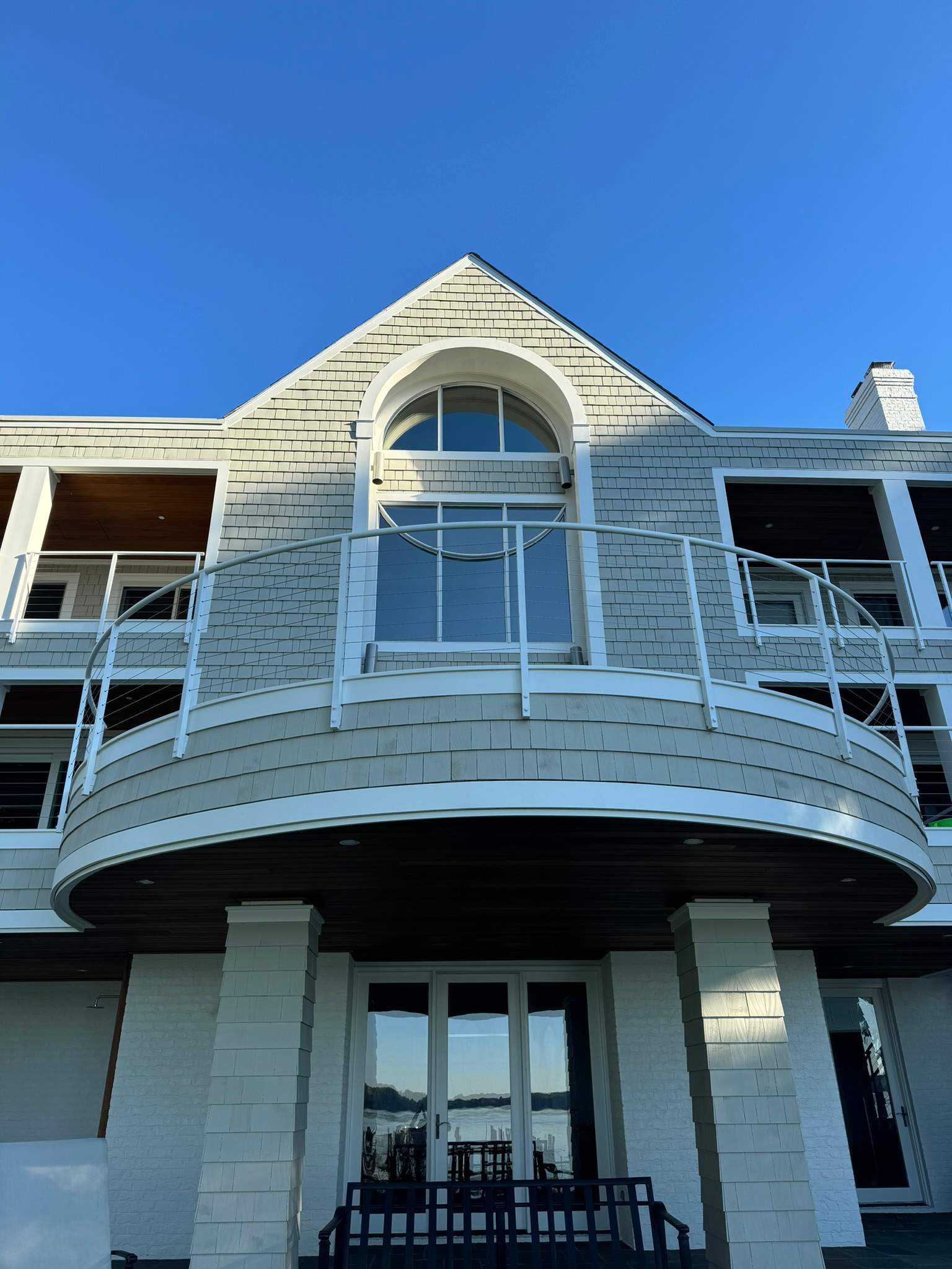 Custom Aluminum Cable Railing System – Face Mounted – Lorton, VA by Capitol Iron Works