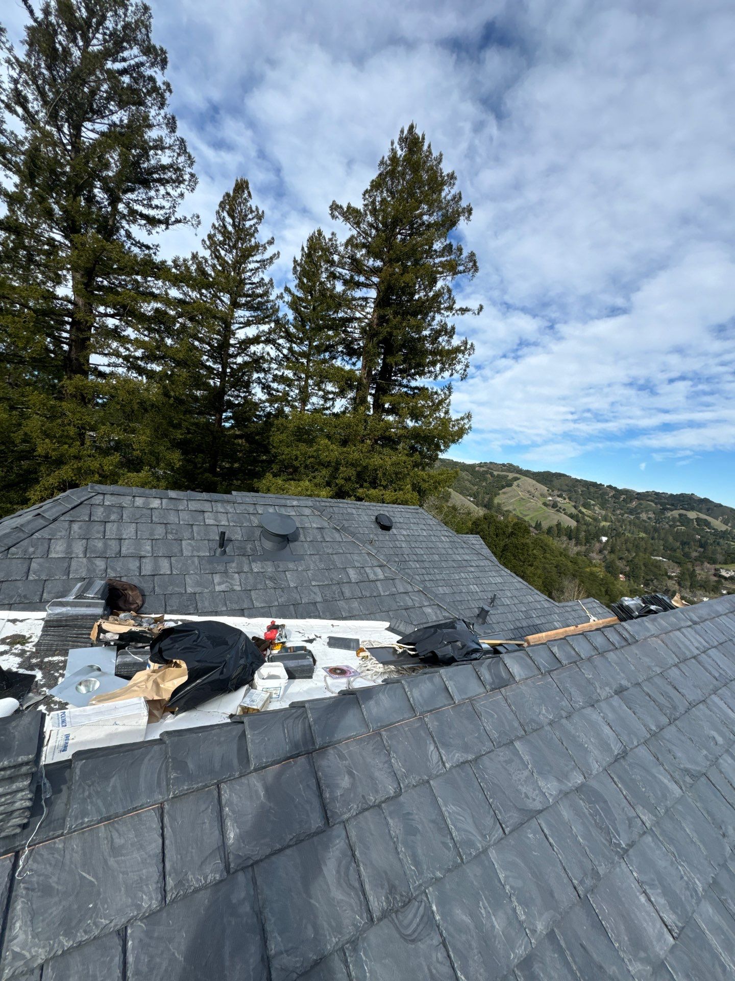 Residential Roofing Installation using Slate by Acker Roofing