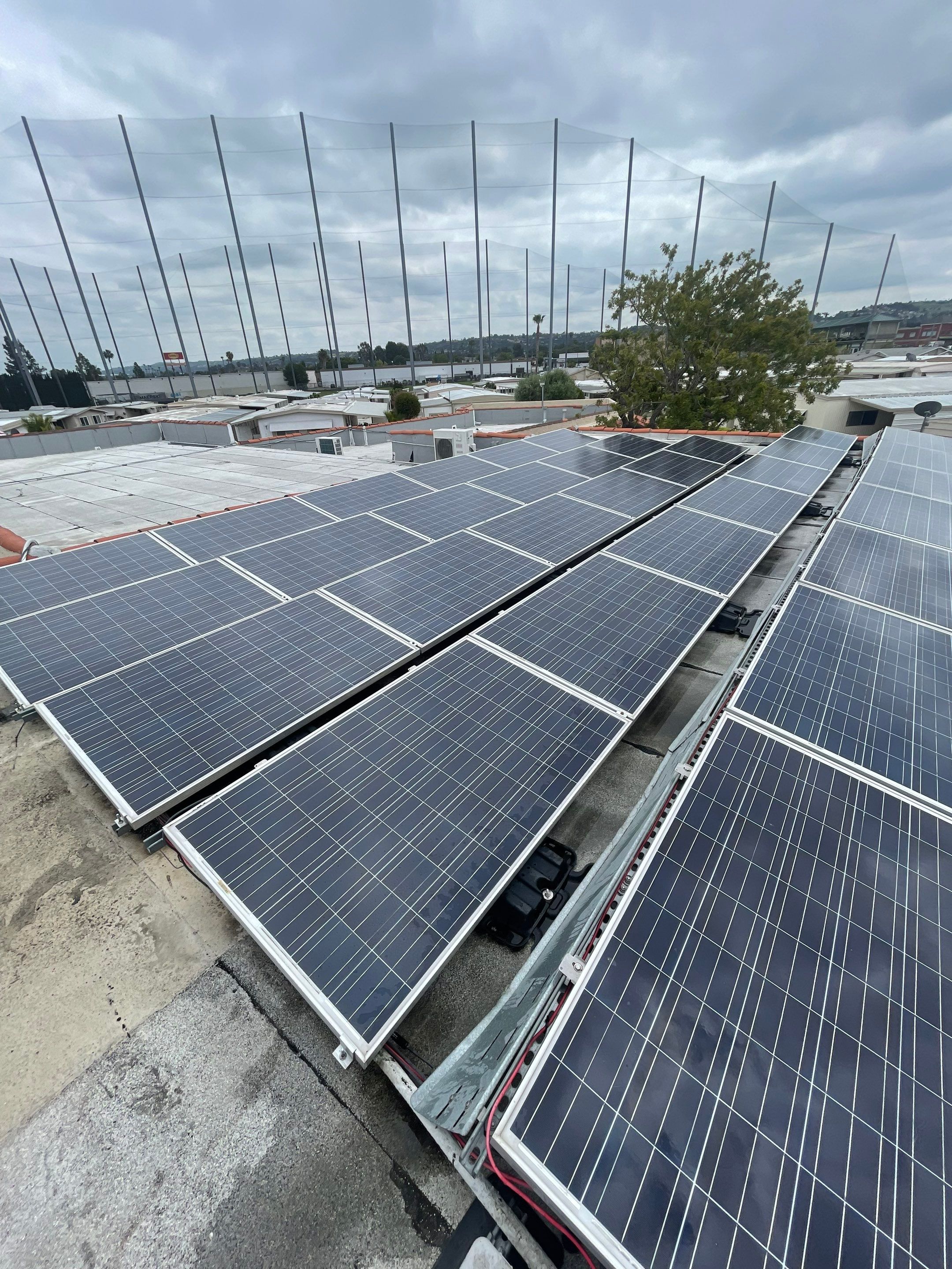 Commercial Solar Cleaning in Rowland Heights for Mobile Home Park by Palm Coast Solar Cleaning