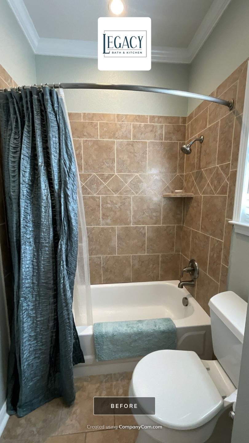 Tub to Shower Conversion with Glass Enclosure in San Antonio by Legacy Bath and Kitchen
