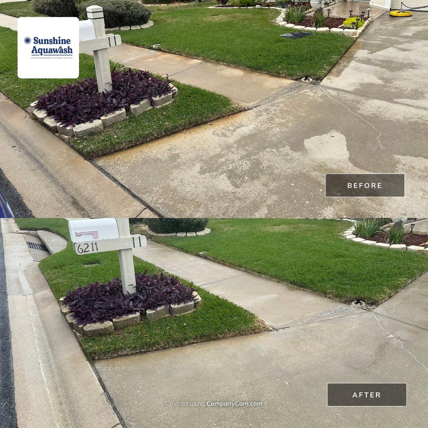 Driveway Cleaning and Rust Treatment - Fairways at Imperial Lakes, Palmetto, FL | Sunshine AquaWash by Sunshine AquaWash