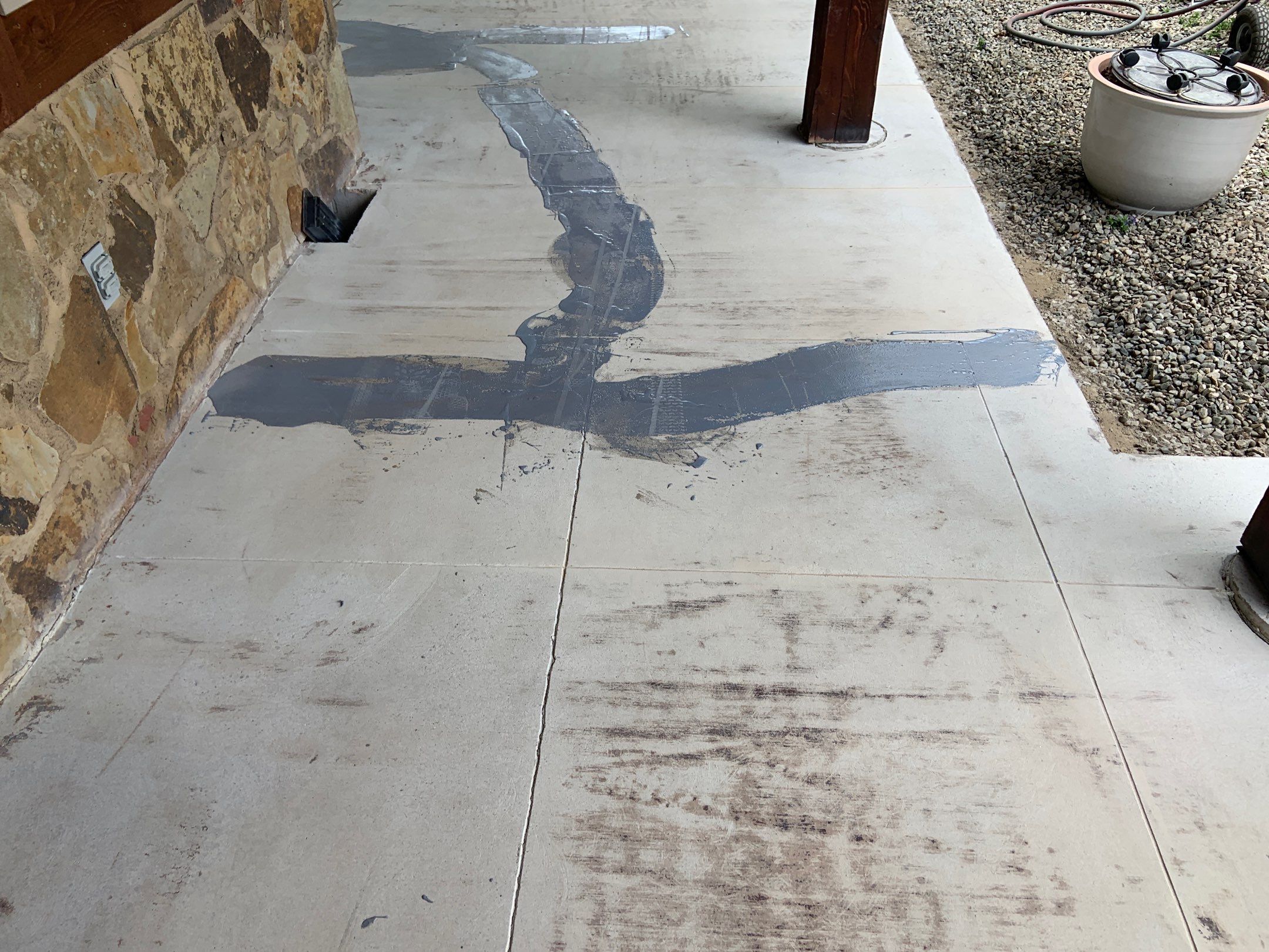 Patio Transformation using Mt Everest by Croc Coatings, LLC