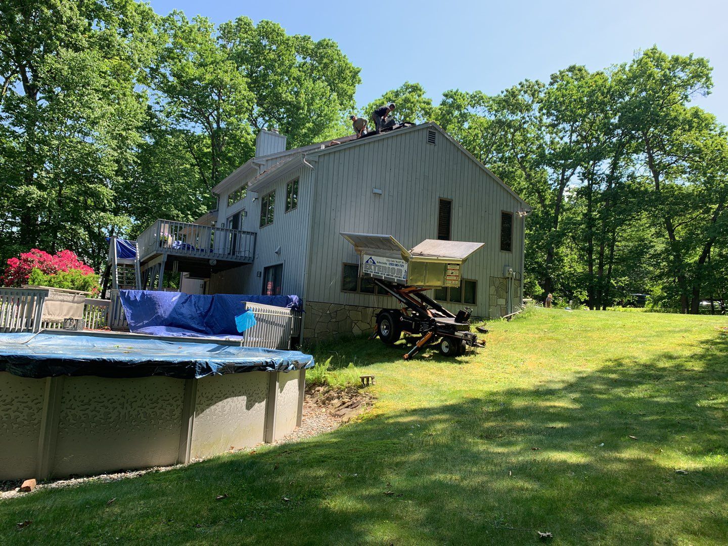 Residential Roofing Installation using Owens Corning Duration Brownwood by A Plus Exterior