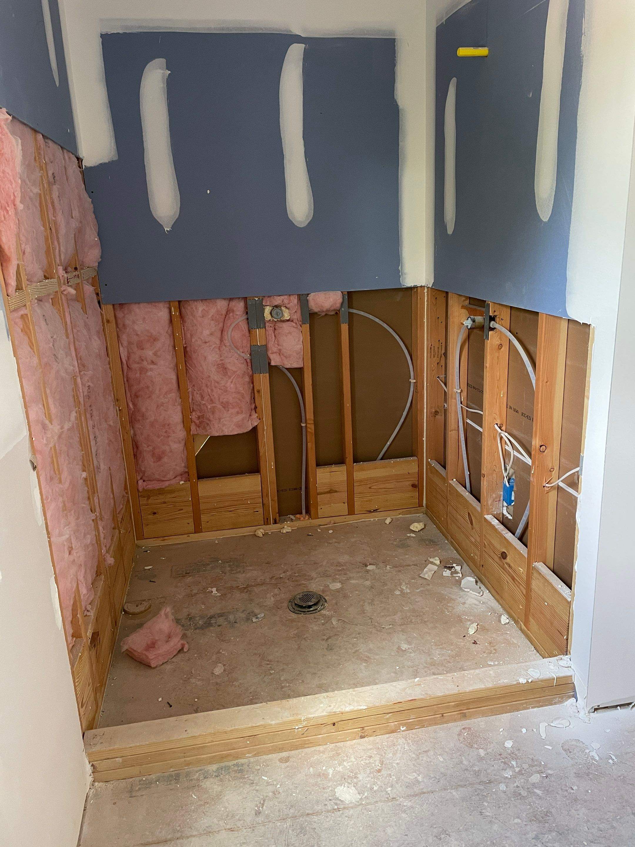 Classic Marble Tile shower by Footprints Bath and Tile of East Atlanta