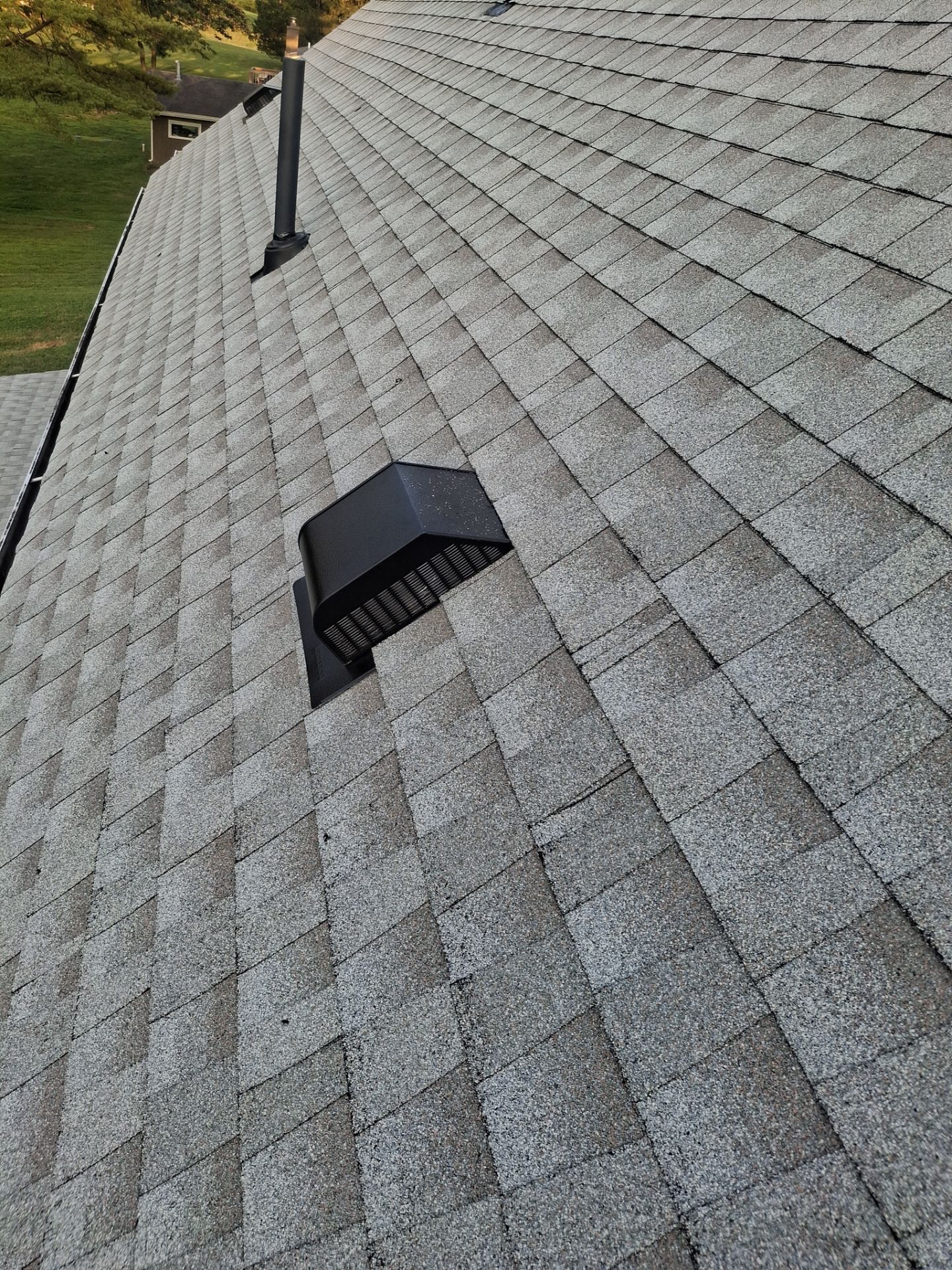 Residential Roofing Installation using GAF Timberline HDZ Fox Hollow Grey by Rainstoppers Roofing