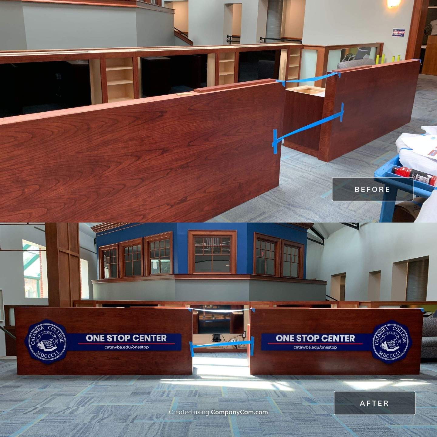 Catawba College - Acrylic Desk Signage by QC Signs and Graphics