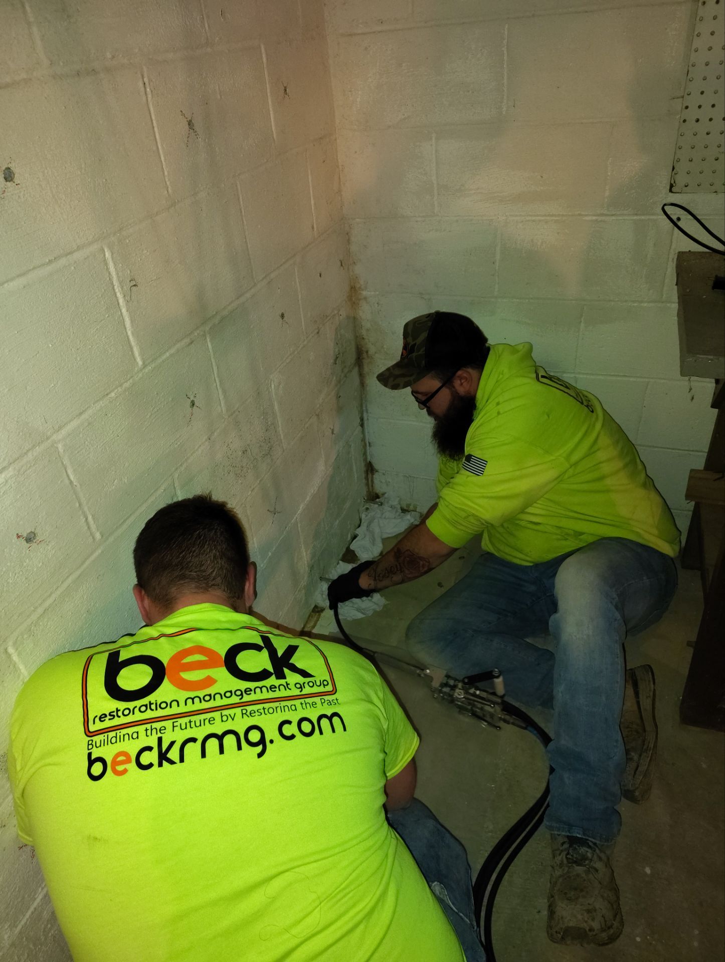 Akron Basement Waterproofing by Beck Restoration Management Group