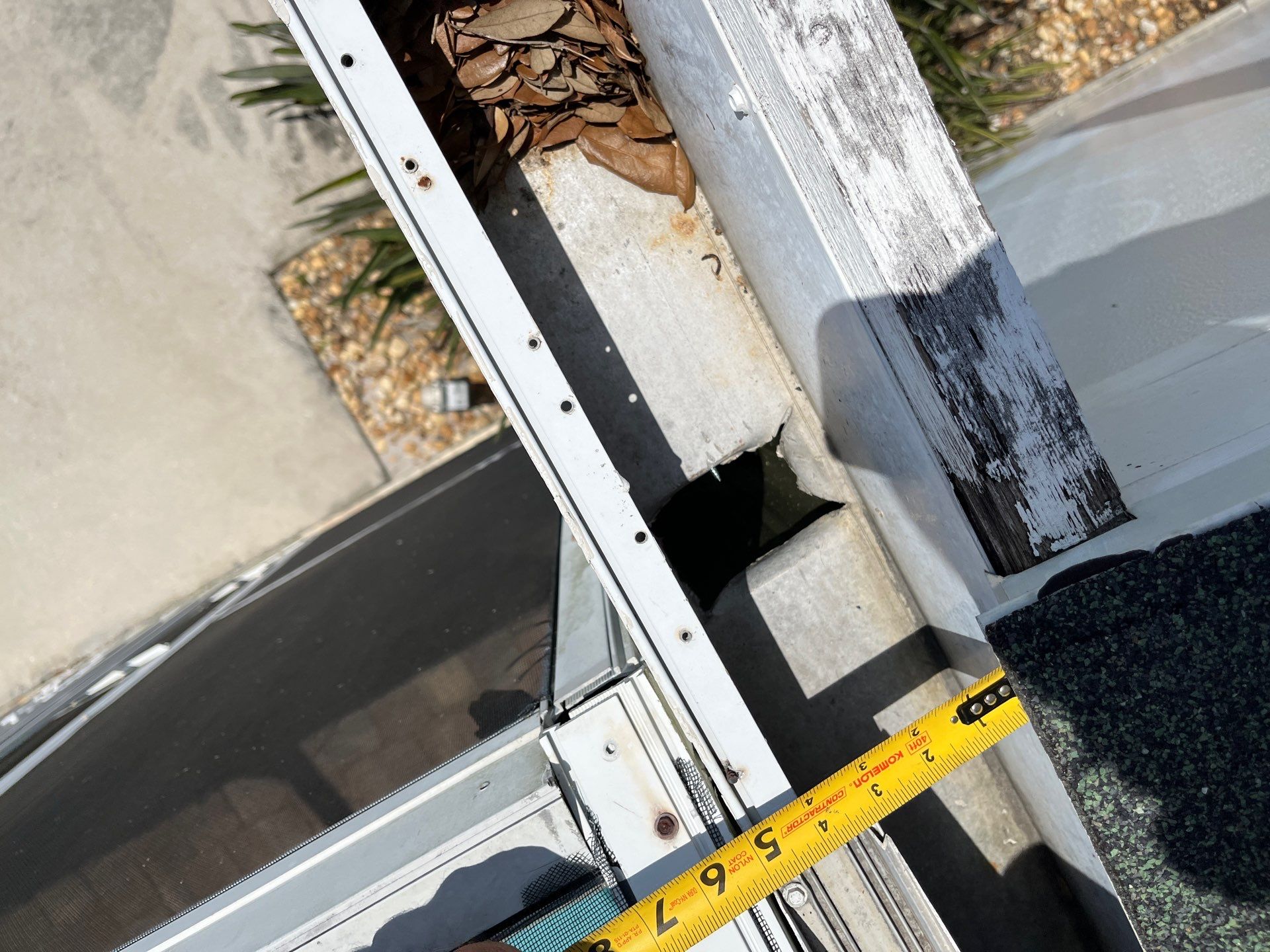 Replace gutter using Leaf Guard in Cape Coral FL by Gutter Professors