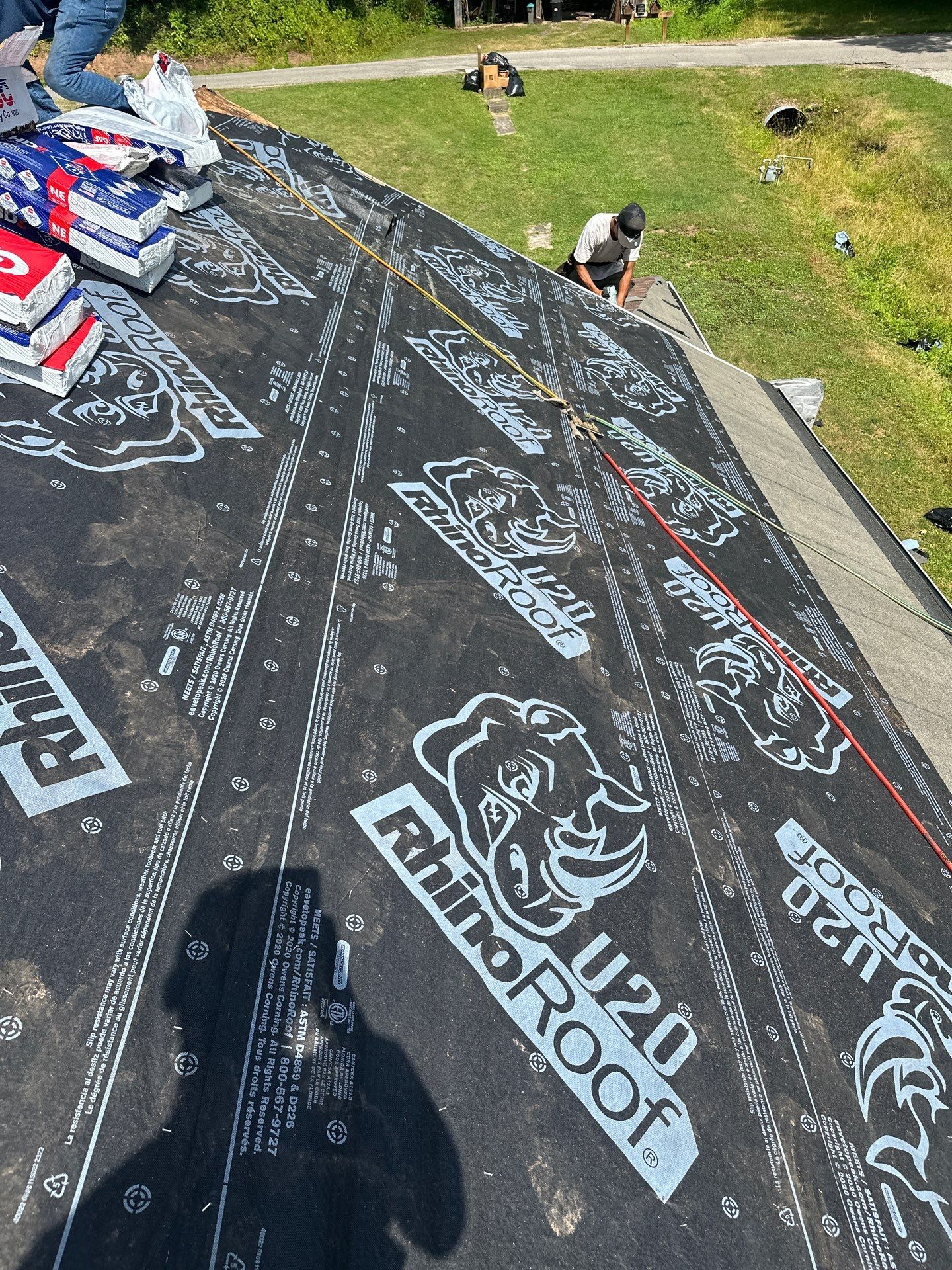 Roof Replacement using GAF TImberline HDZ Hickory by Rainstoppers Roofing