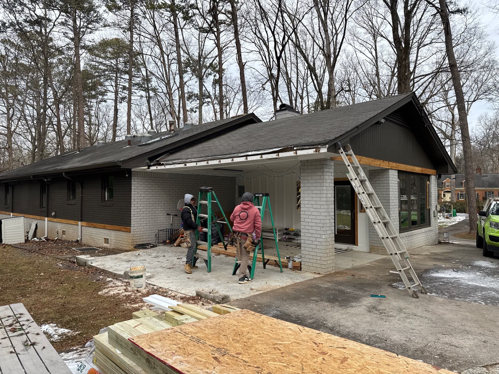 Modern Exterior Transformation and Multi-Tiered Deck Installation in Decatur by Swift Home Renovations