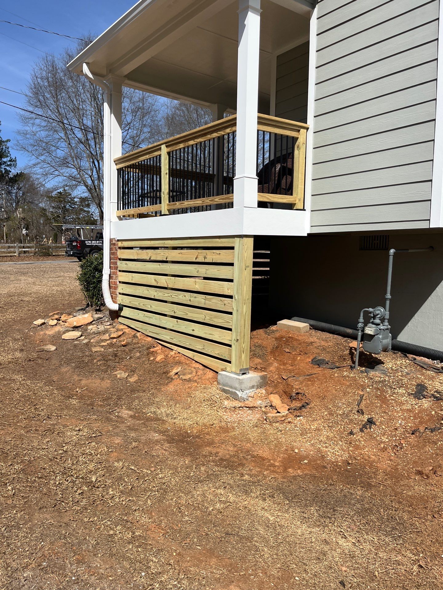 Acworth, GA James Hardie Board and Batten Siding Installation, Porch Renovation, Exterior Painting, and Window Replacement by Nelson Exteriors 