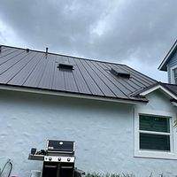 24ga 1" Nail-Strip Dark Bronze  by Total Roofing System The Metal Roof Experts