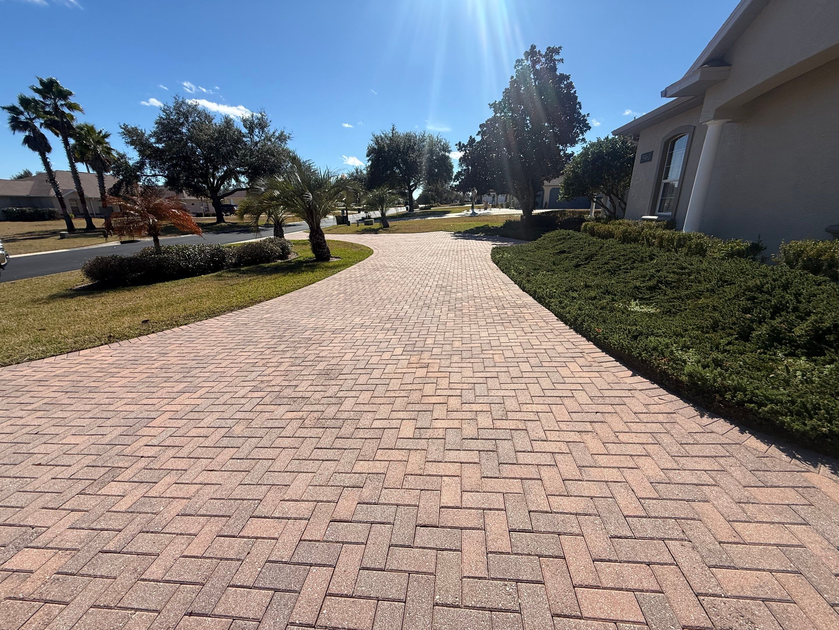Brick Paver Sealing and Cleaning for Ocala Home and Pool Deck by Infinite Exteriors LLC