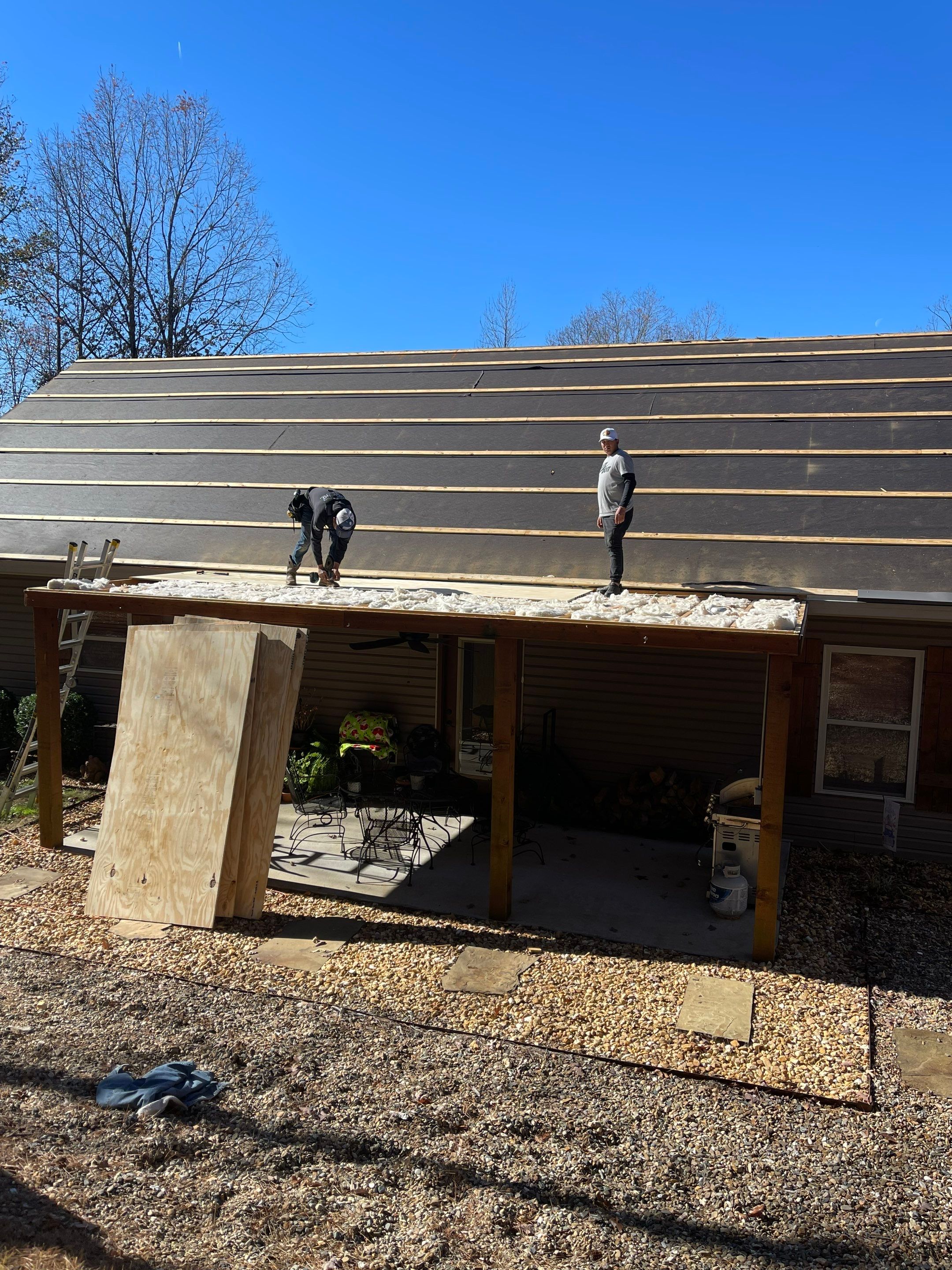 Residential Metal Roof Replacement using Reed's Metals: 26 GA. Standing Seam: Charcoal Grey by Hostetler Roofing