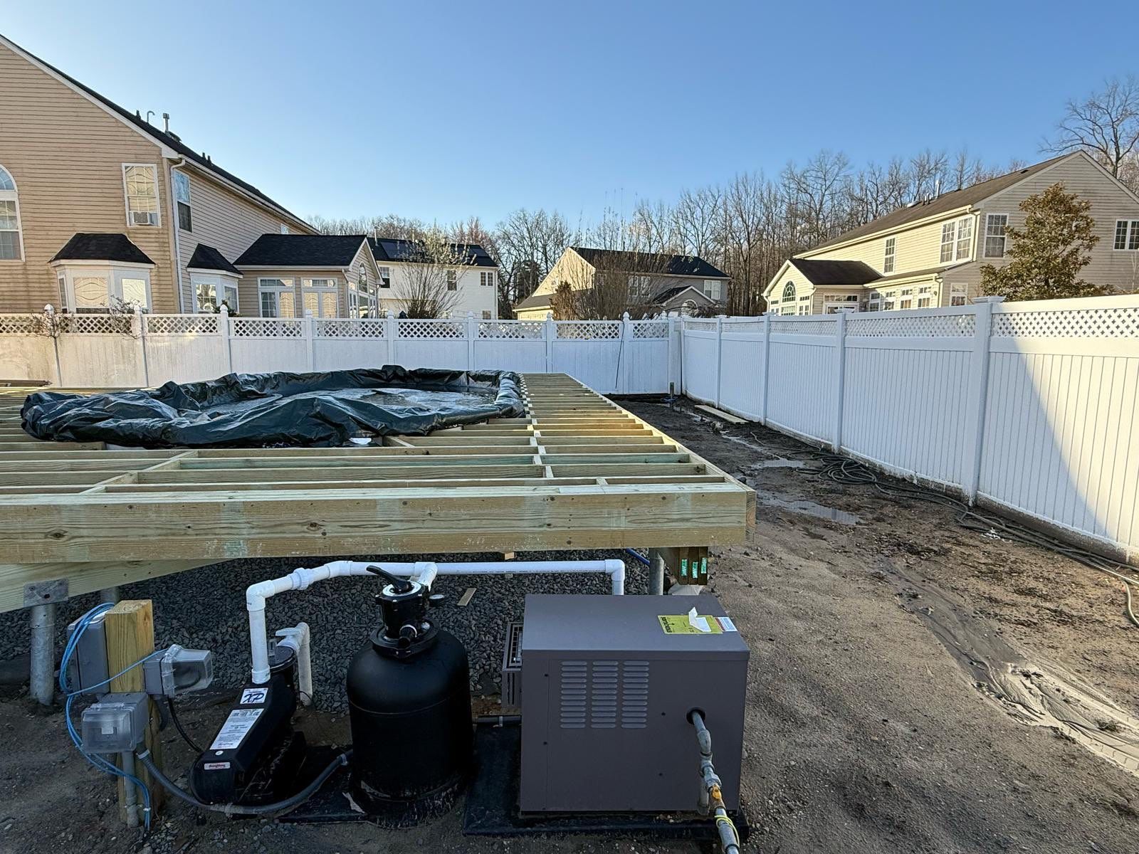 new pool deck in Howell by deck guardian