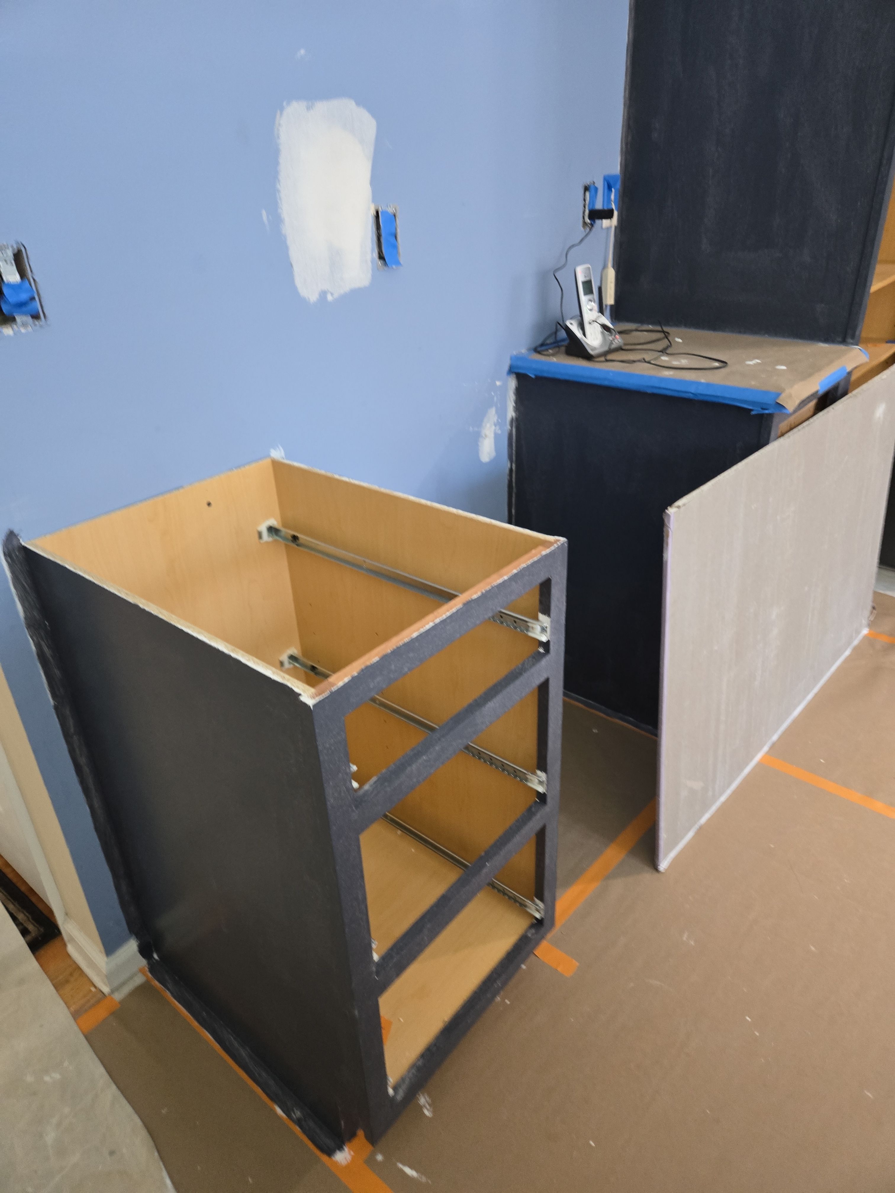 Cabinet Refinishing using Benjamin Moore Command by Spectrum Painting, LLC