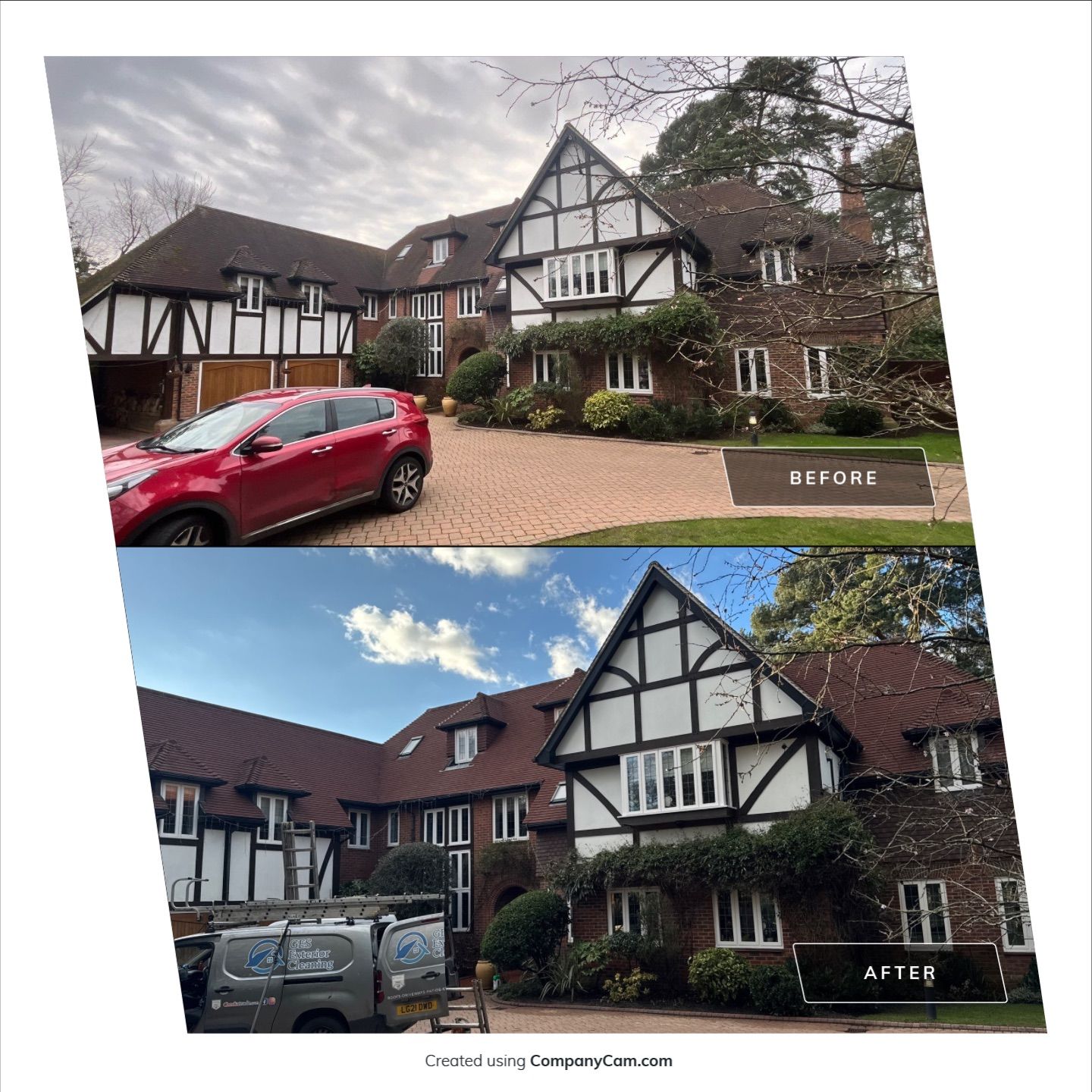 Roof - Driveway - Patio Clean using 18inch Whirlaway FSC by Ges Exterior Cleaning ltd