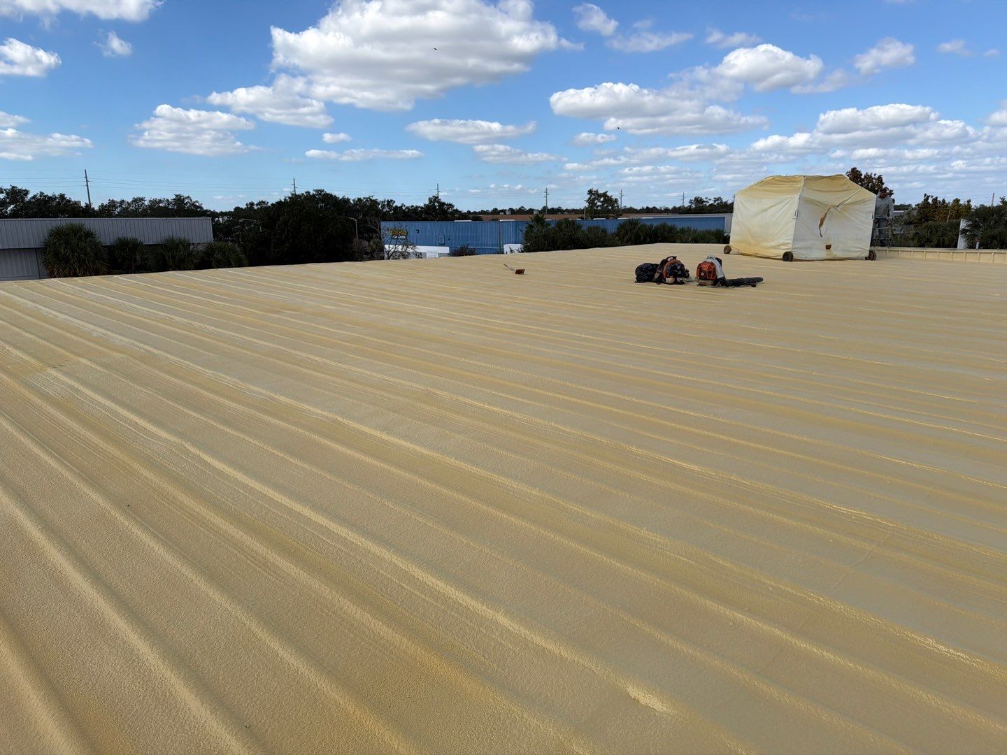 Orlando Commercial Metal Roof Restoration and Silicone Coating System by CES Roofing