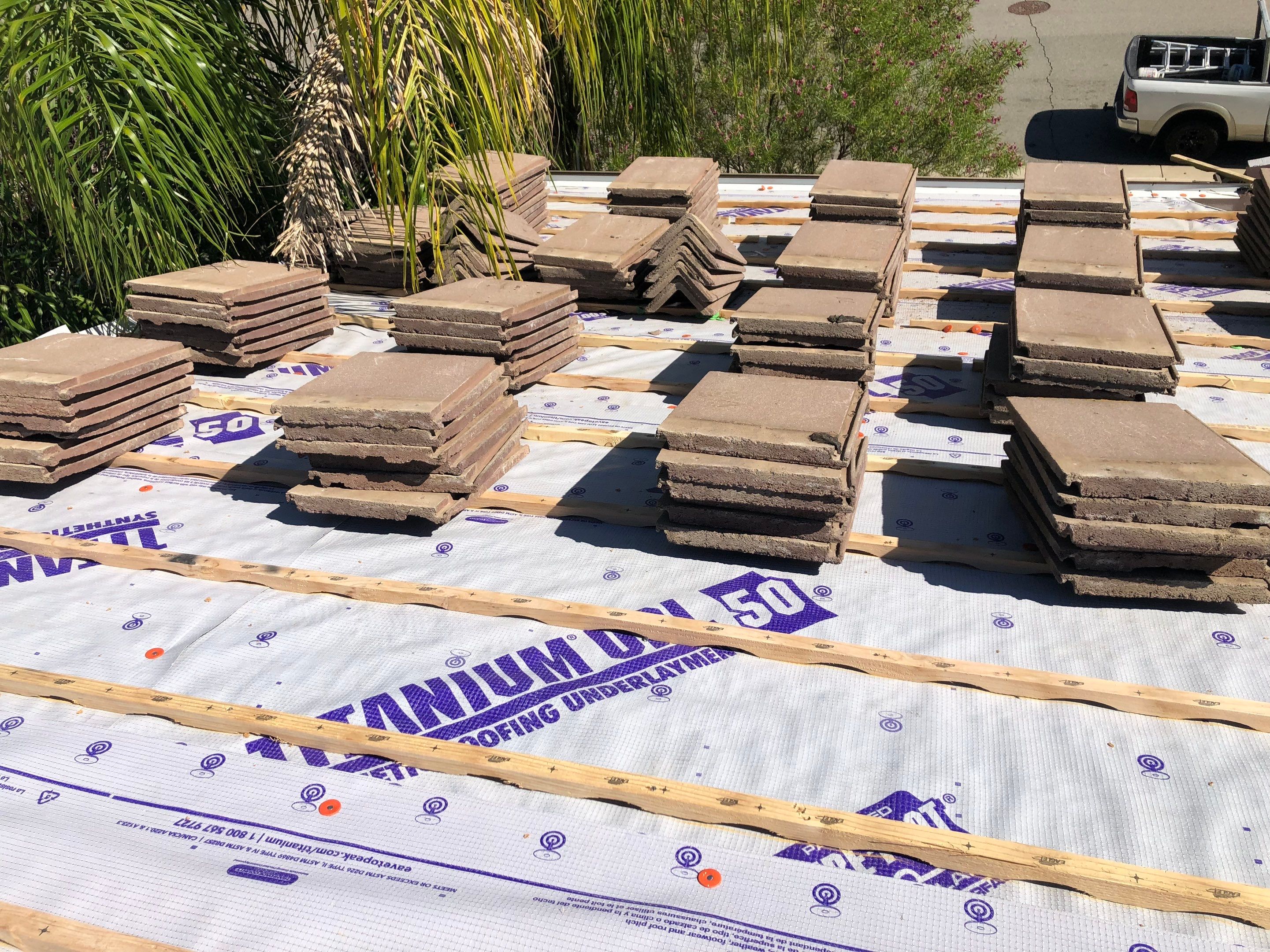 Wildomar, CA | Concrete Tile Lift & Lay Eagle Arched Battens by Zenith Roofing Services