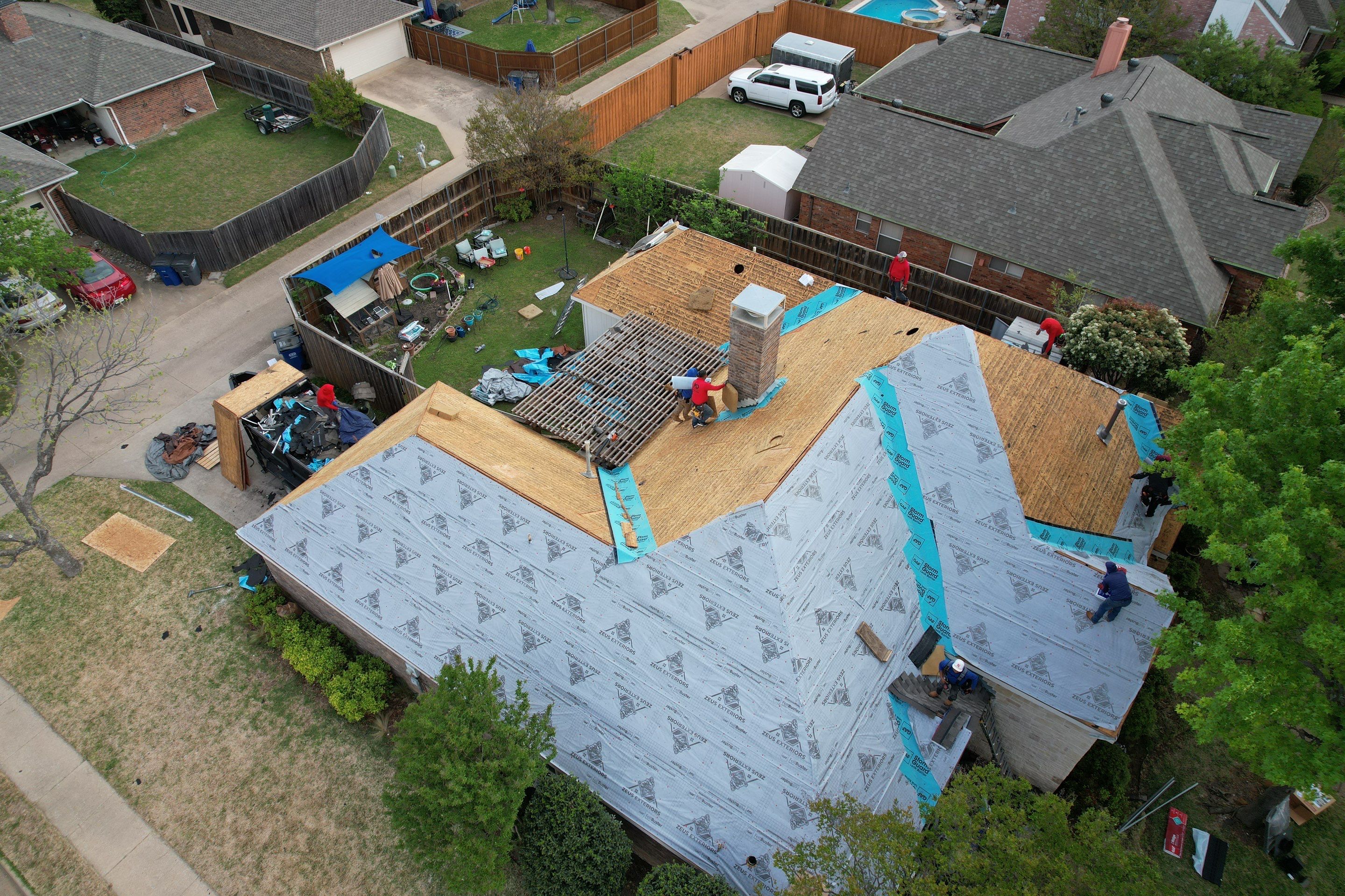 Project in Allen by Zeus Exteriors