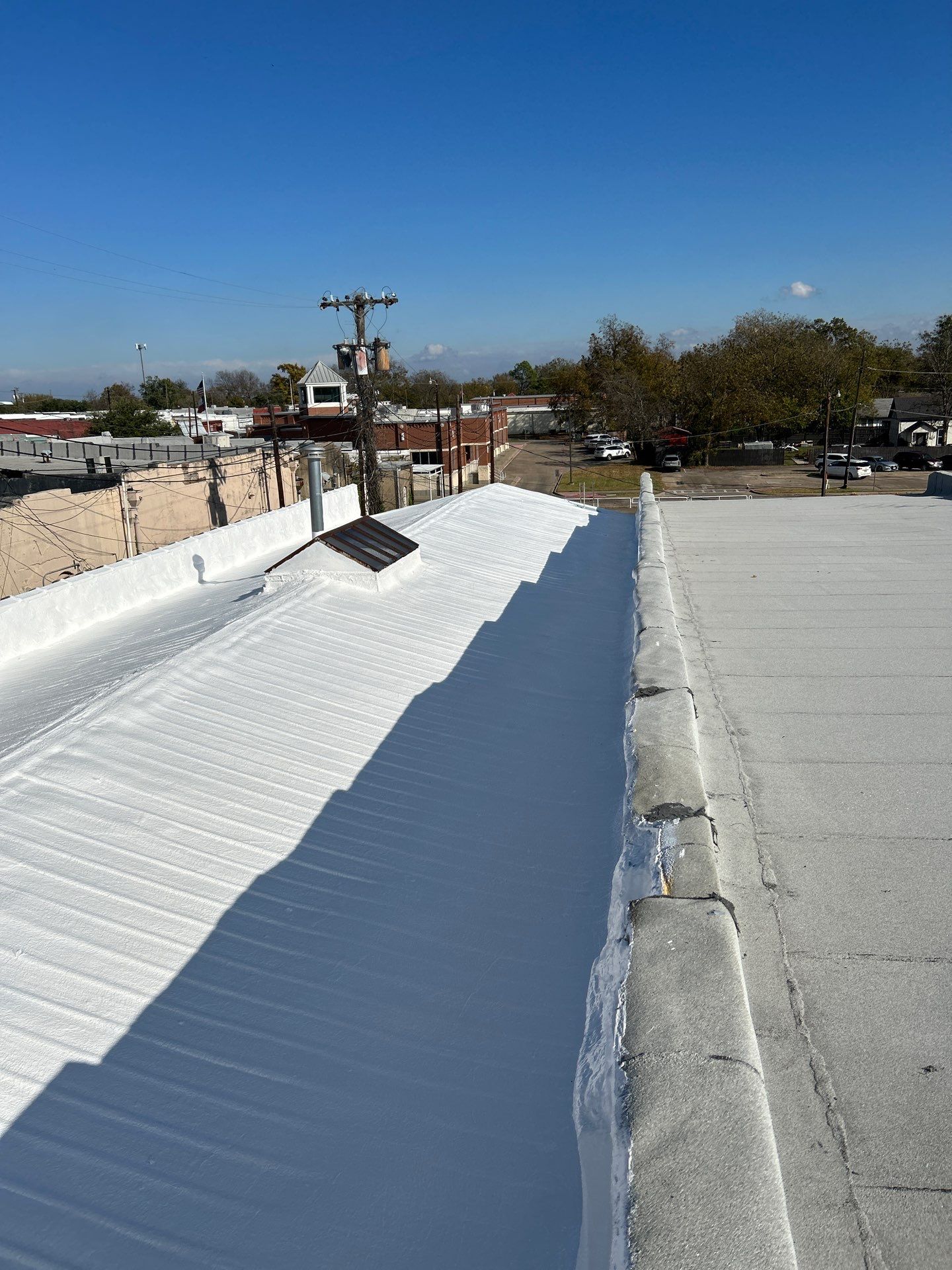 Spray Foam Metal Roof Restoration – Commerce, TX by All Star Roofing LLC