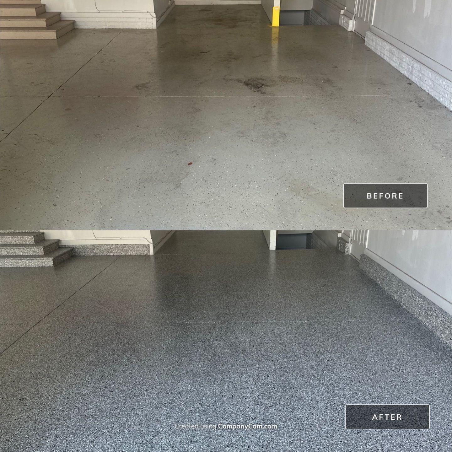 Perfect Garage for Chiefs Gameday ❤️💛 by Revival Concrete Coatings