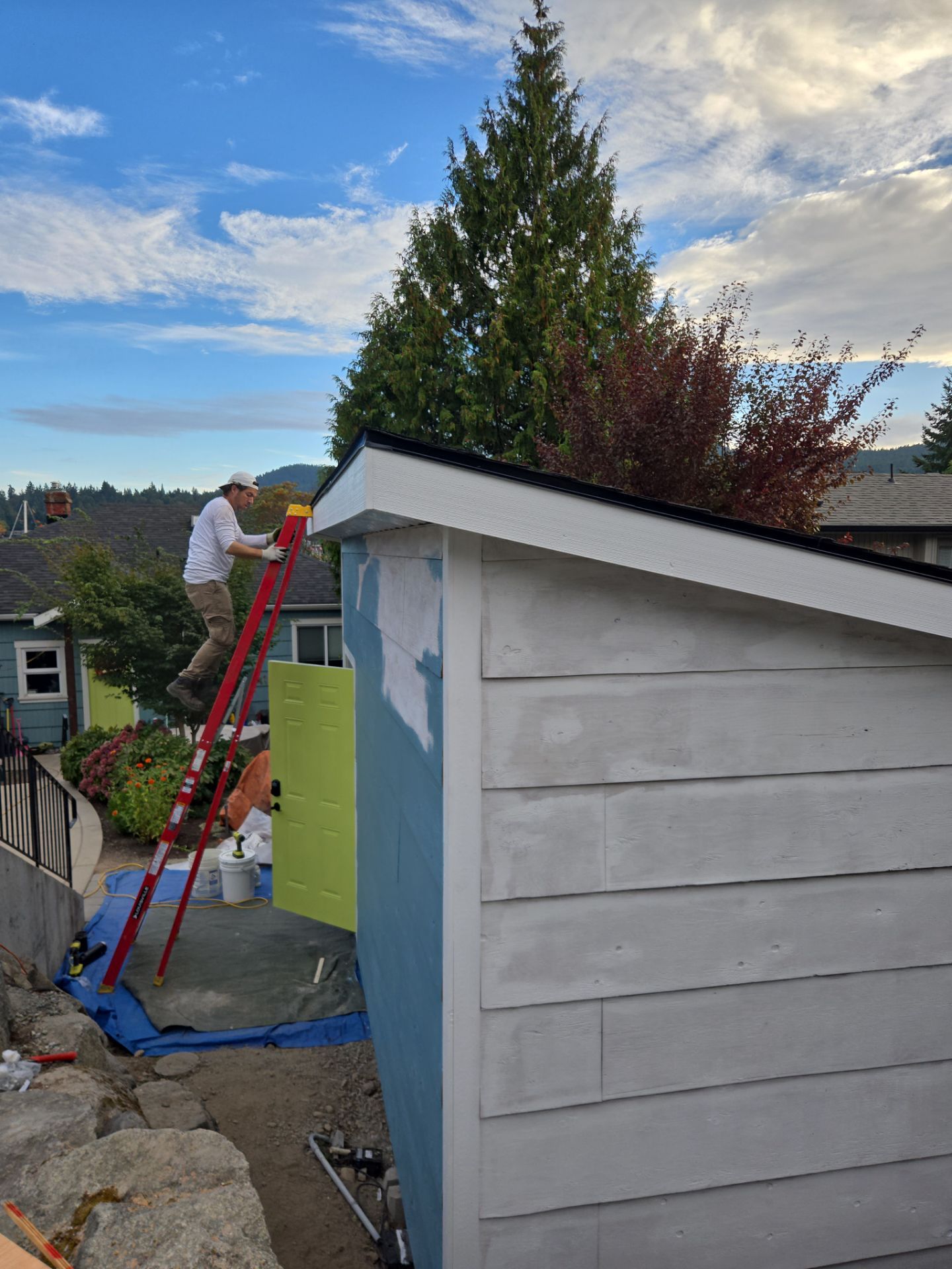 Backyard Transformation — Custom Shed, Paver Patio & Retaining Wall by Habanero Garden and Exterior Care