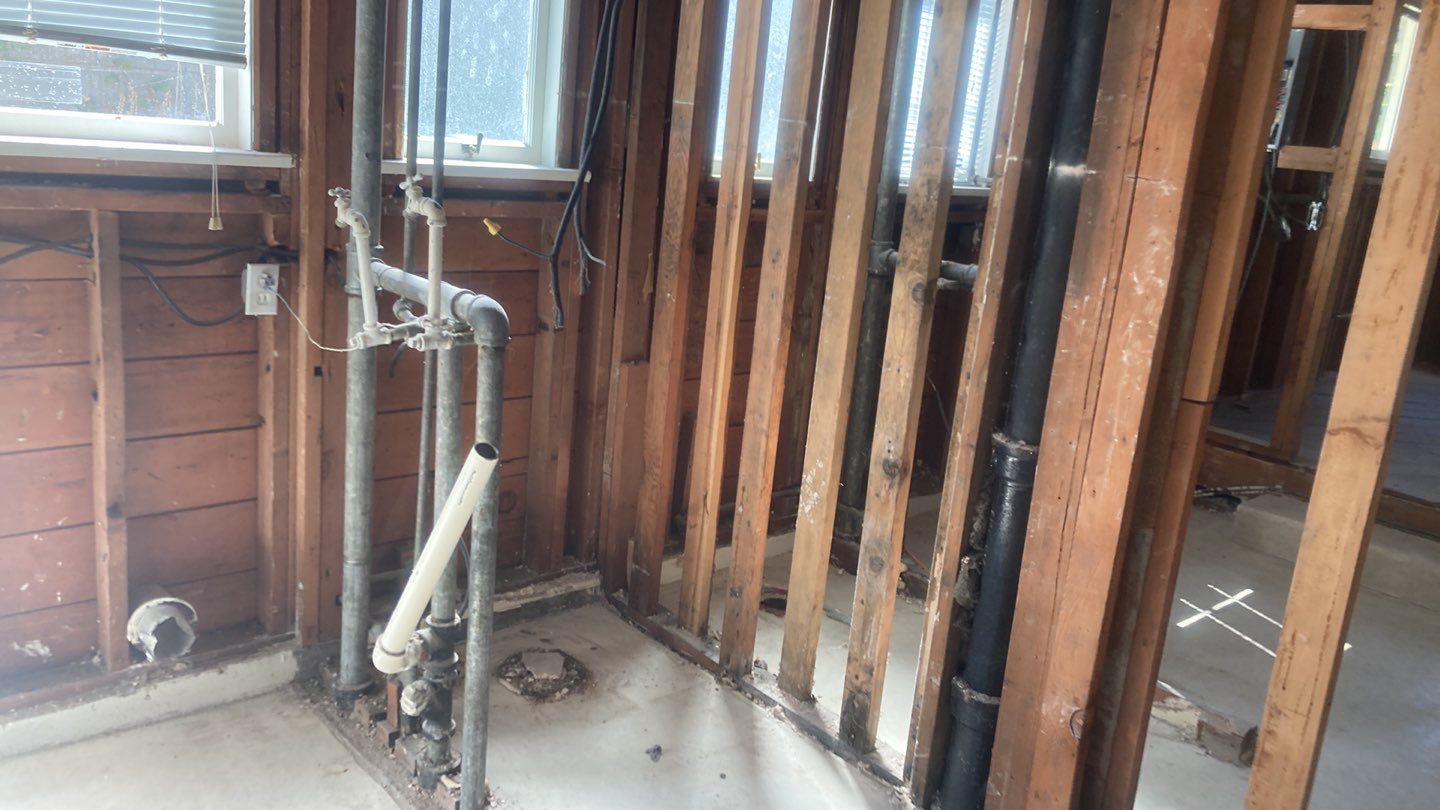 West Seattle interior strip-out of duplex by Sledge Seattle