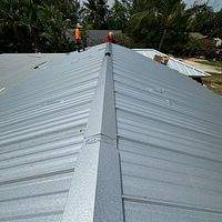 24ga 1.5" Mechanical Seam Mill Finish by Total Roofing System The Metal Roof Experts