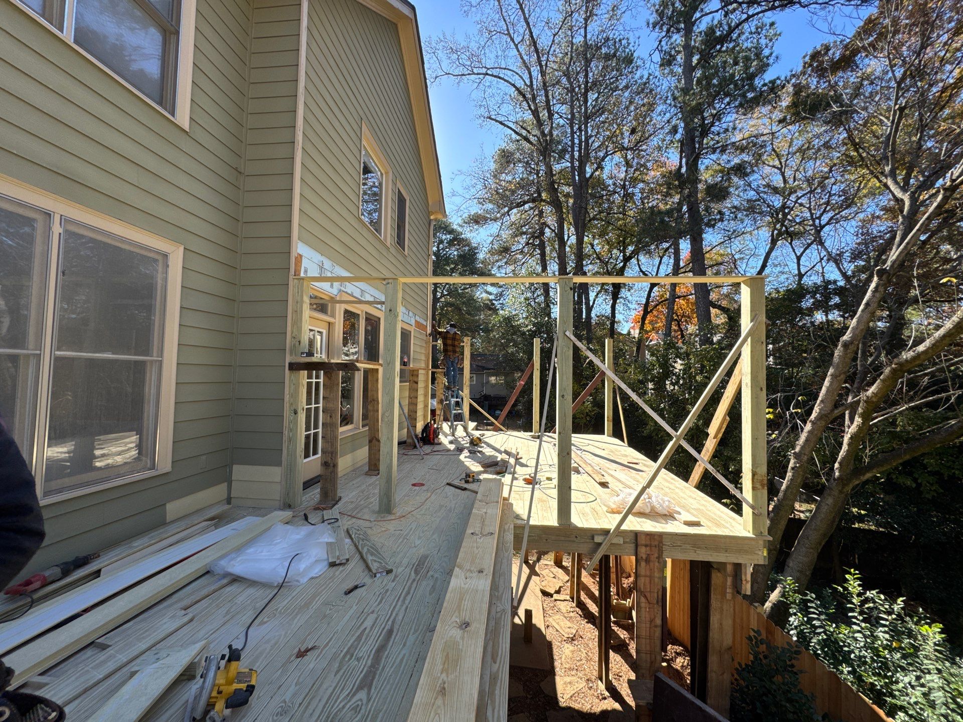 Atlanta Multi-Level Deck and Custom Screened-In Porch Addition by Swift Home Renovations
