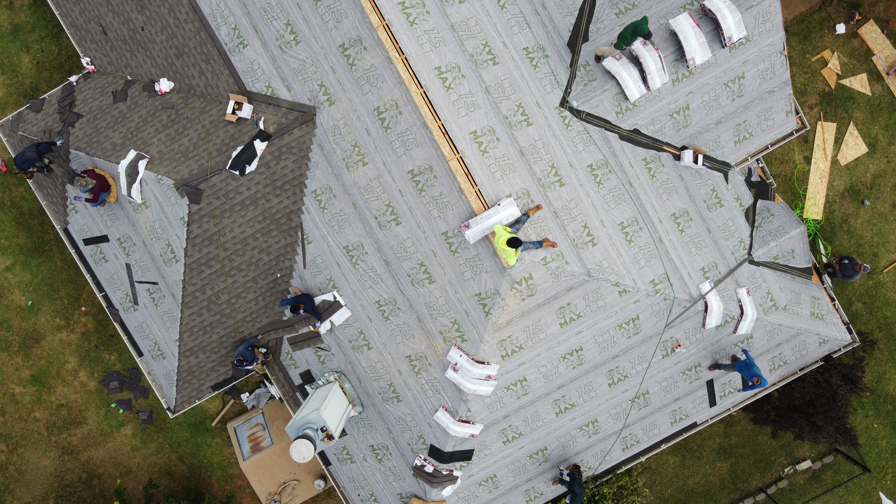 Residential Roofing Installation using GAF Natural Shadow  by A & H Roofing and Contracting