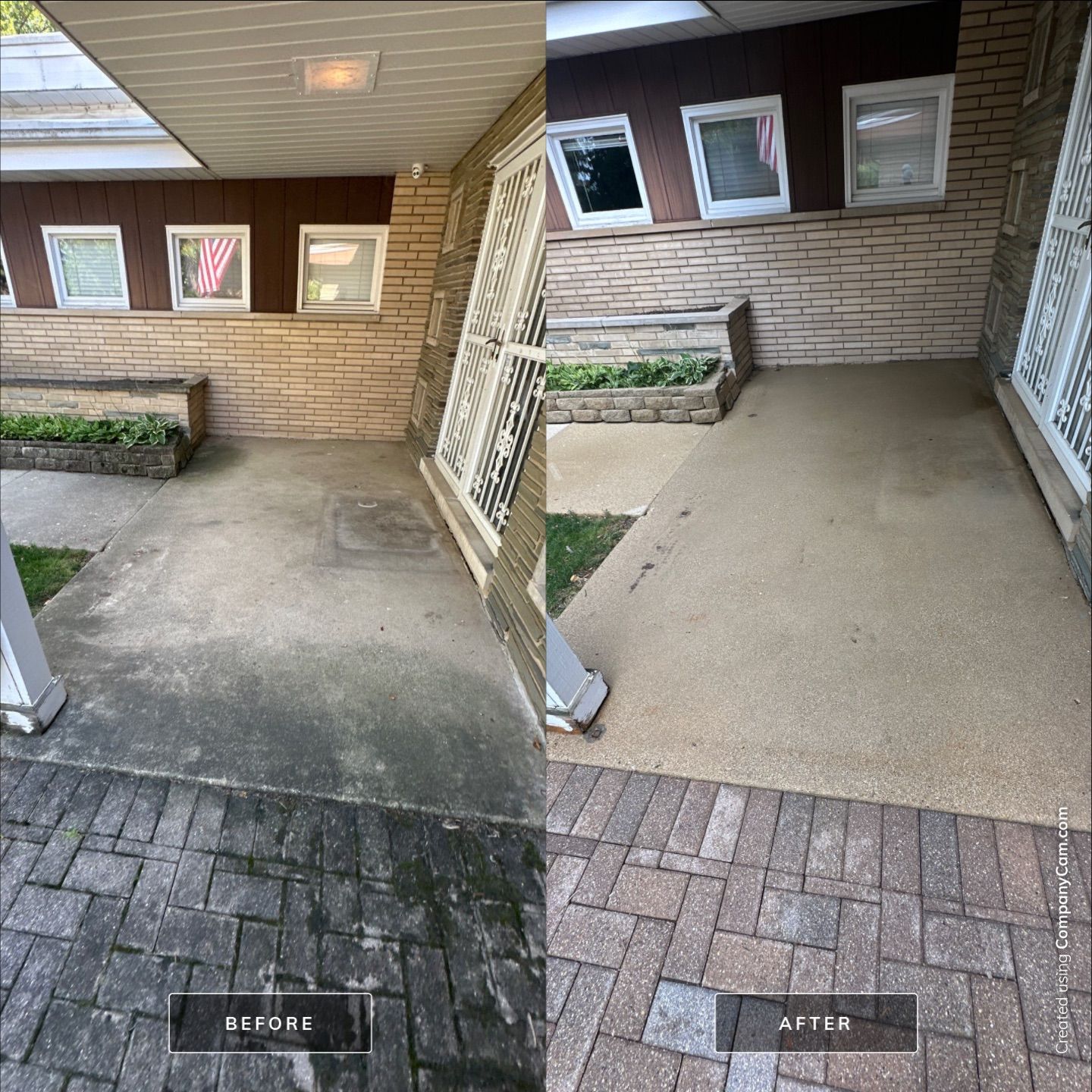 Project in Prospect Heights by Simmons Power & Soft Washing