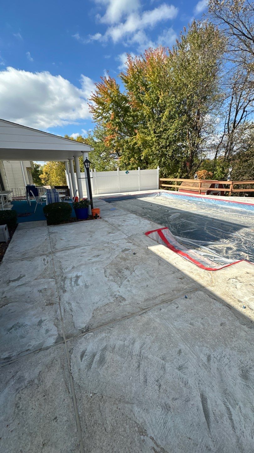 Davenport Pool Deck Project in McKees Rocks by Floors in a Day, Inc