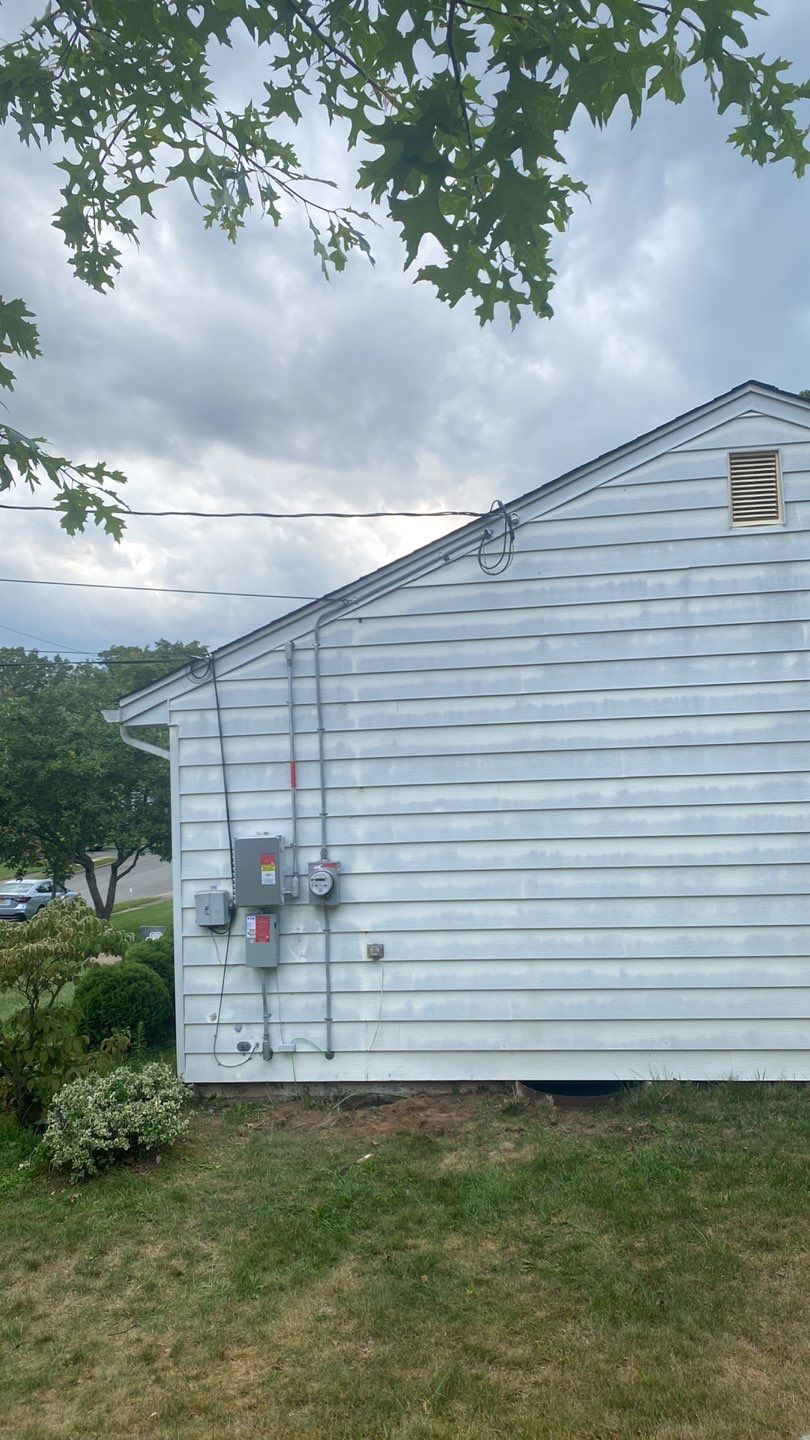 Solar Panel Installation with Exterior Service Change by Infinity Solar Systems