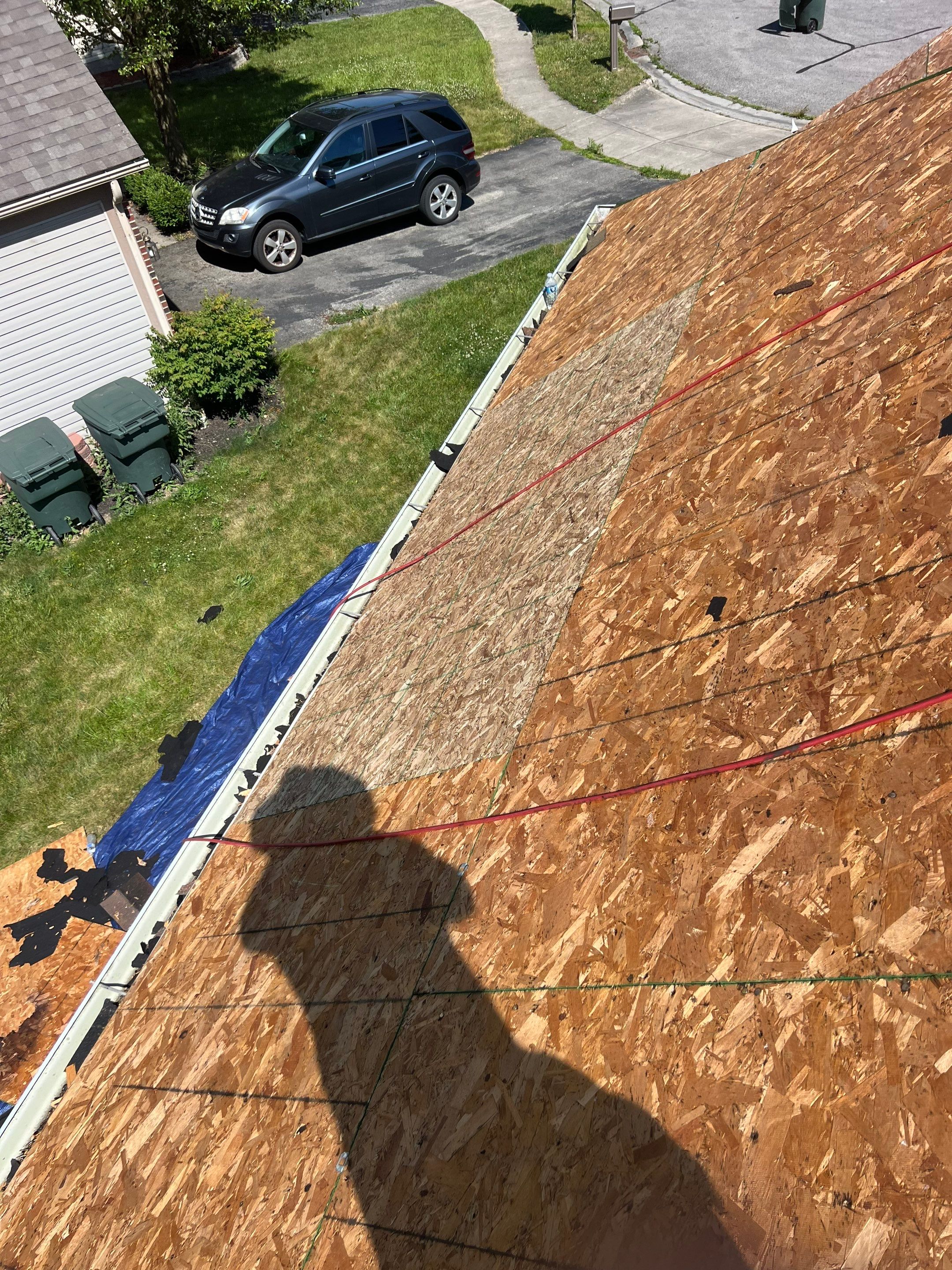 Residential Roofing Installation using IKO dimensional shingles by SOS Home Ohio 