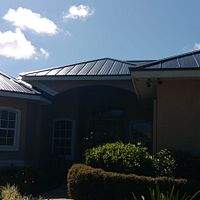 24ga 1" Nail-Strip Matte Black by Total Roofing System The Metal Roof Experts