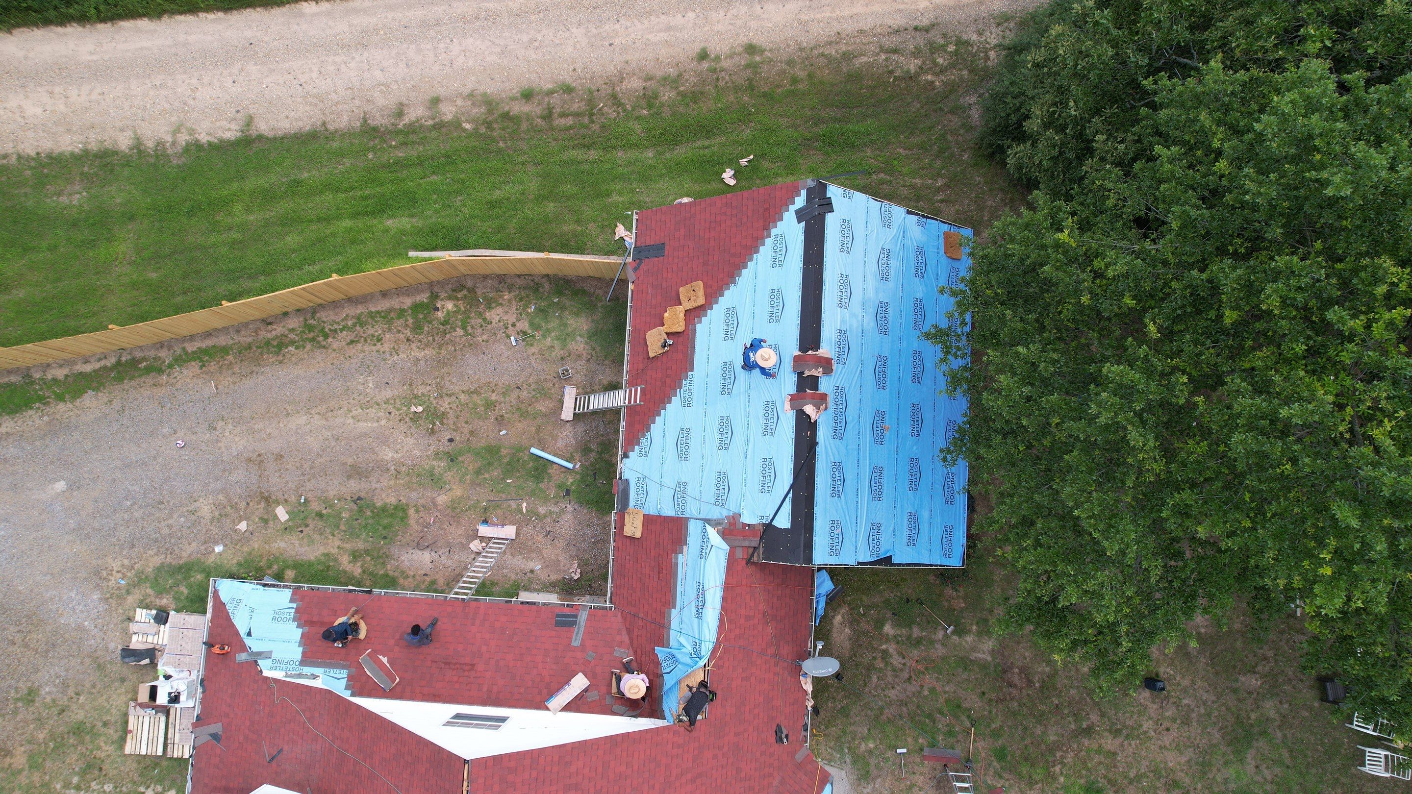 Residential Roofing Installation using GAF Timberline HDZ by Hostetler Roofing
