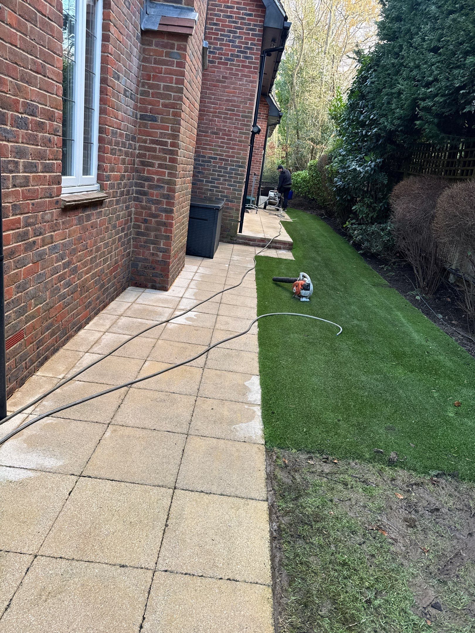 Roof - Driveway - Patio Clean using 18inch Whirlaway FSC by Ges Exterior Cleaning ltd