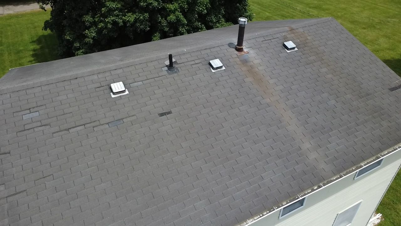 Aubrey K: Atlas Pinnacle, Color, Pewter, Drip Edge, Color, Hickory Clay by Eagle Eye Roofing