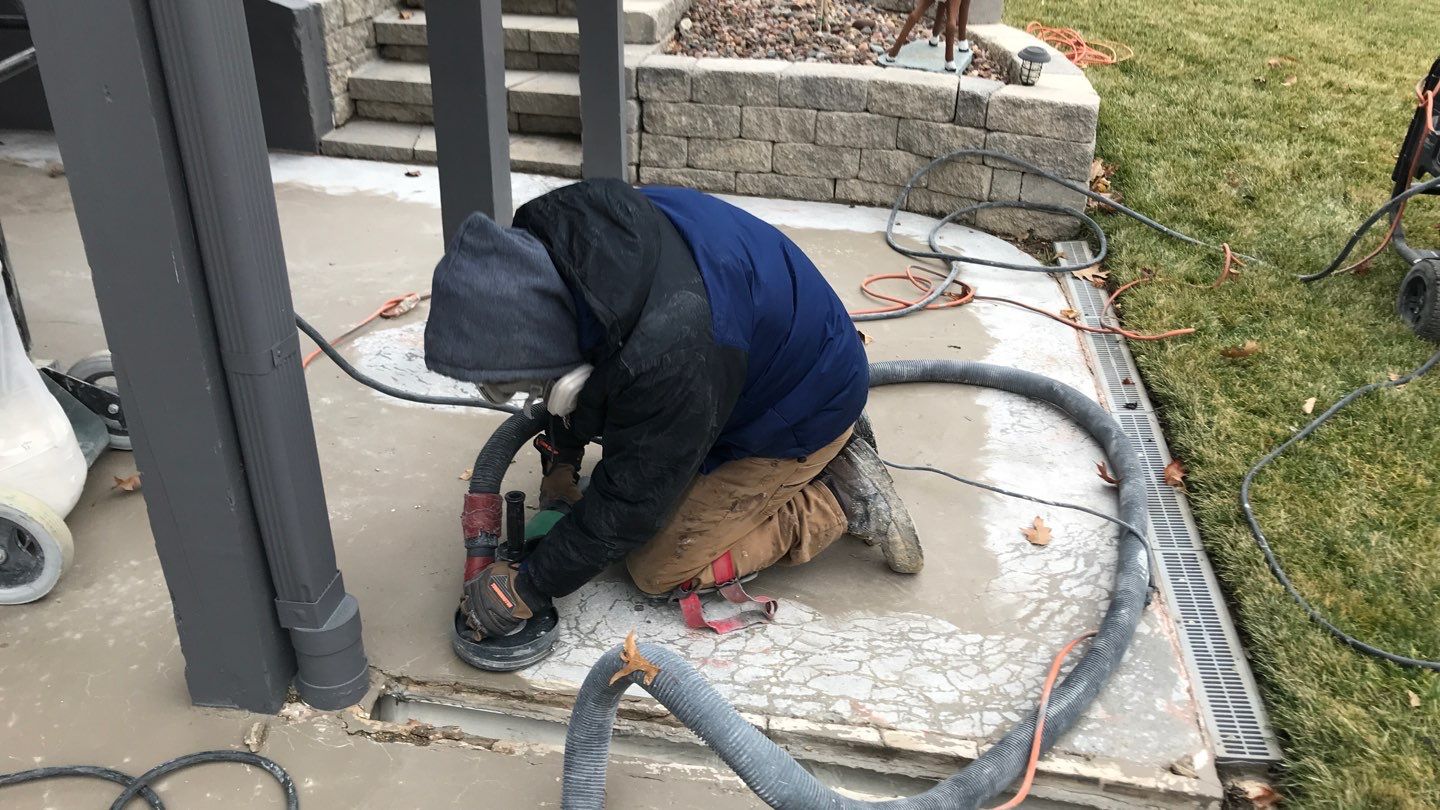 Patio using Domino  by Select Painting, Coatings & Garage Cabinets